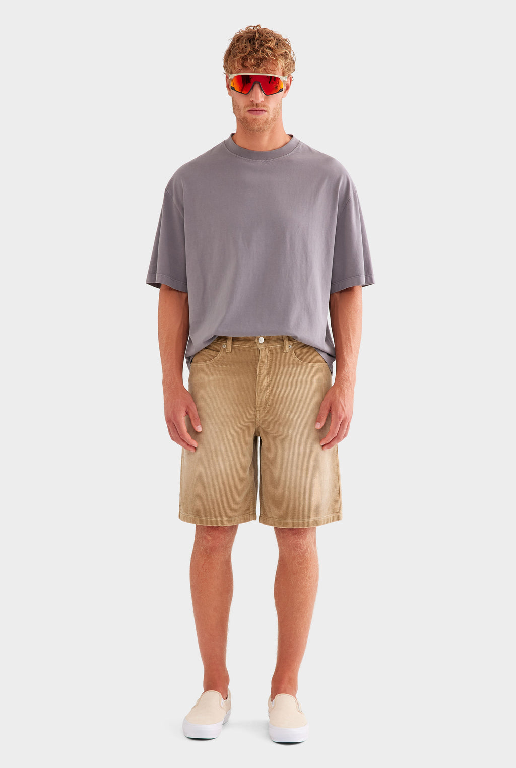 Corduroy Short - Washed Beige