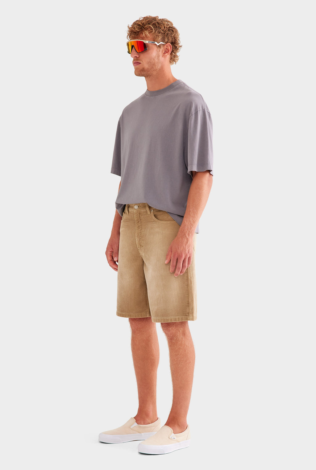 Corduroy Short - Washed Beige