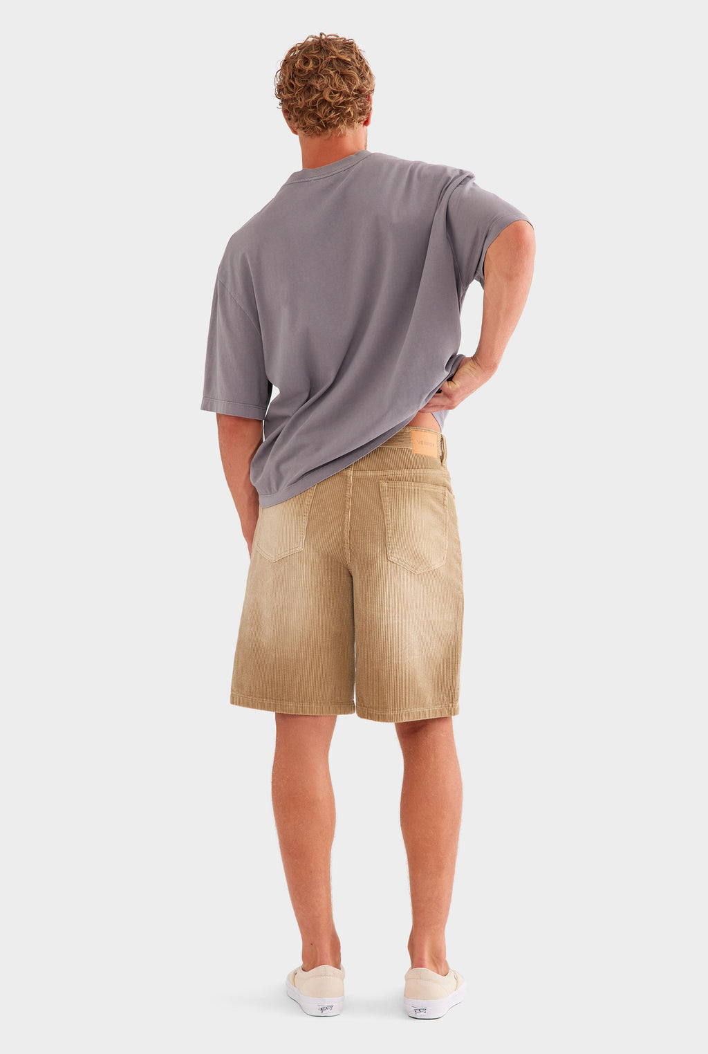 Corduroy Short - Washed Beige