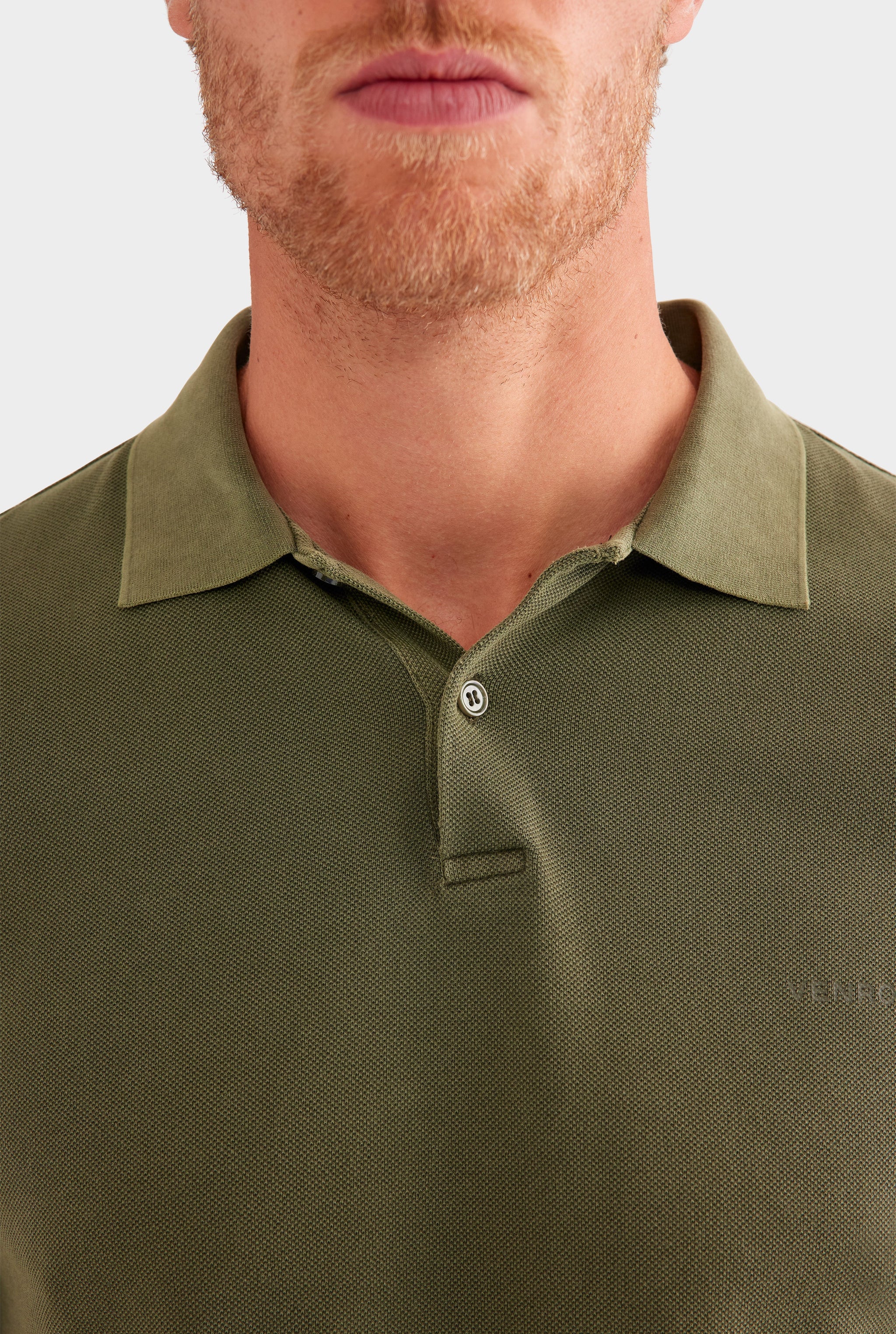 Cotton Pique Polo - Pigment Dyed Olive