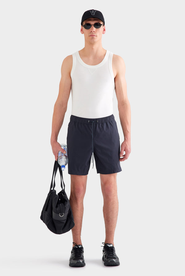 Cotton Stretch Short - Navy