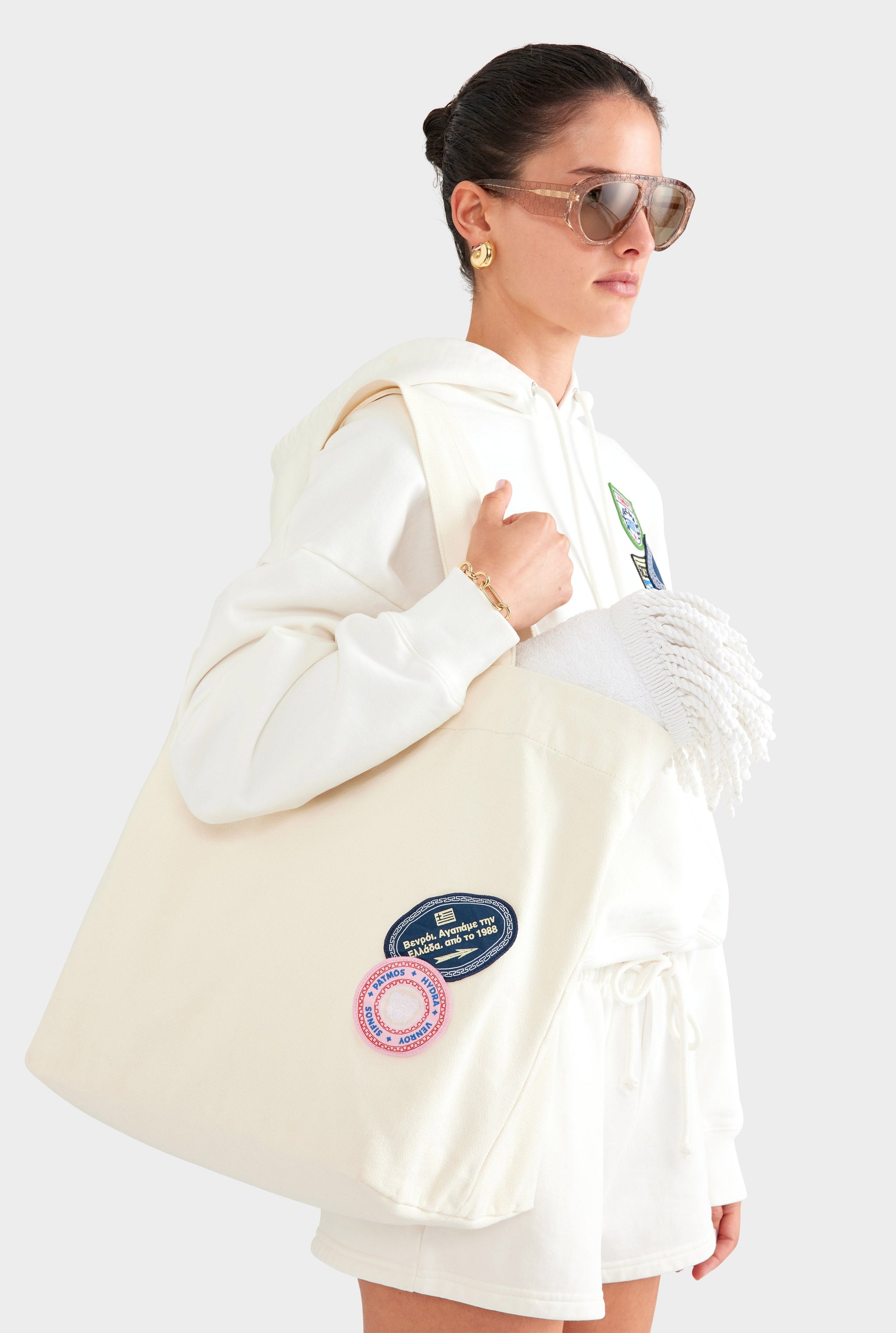 Canvas Traveller Tote - Ecru