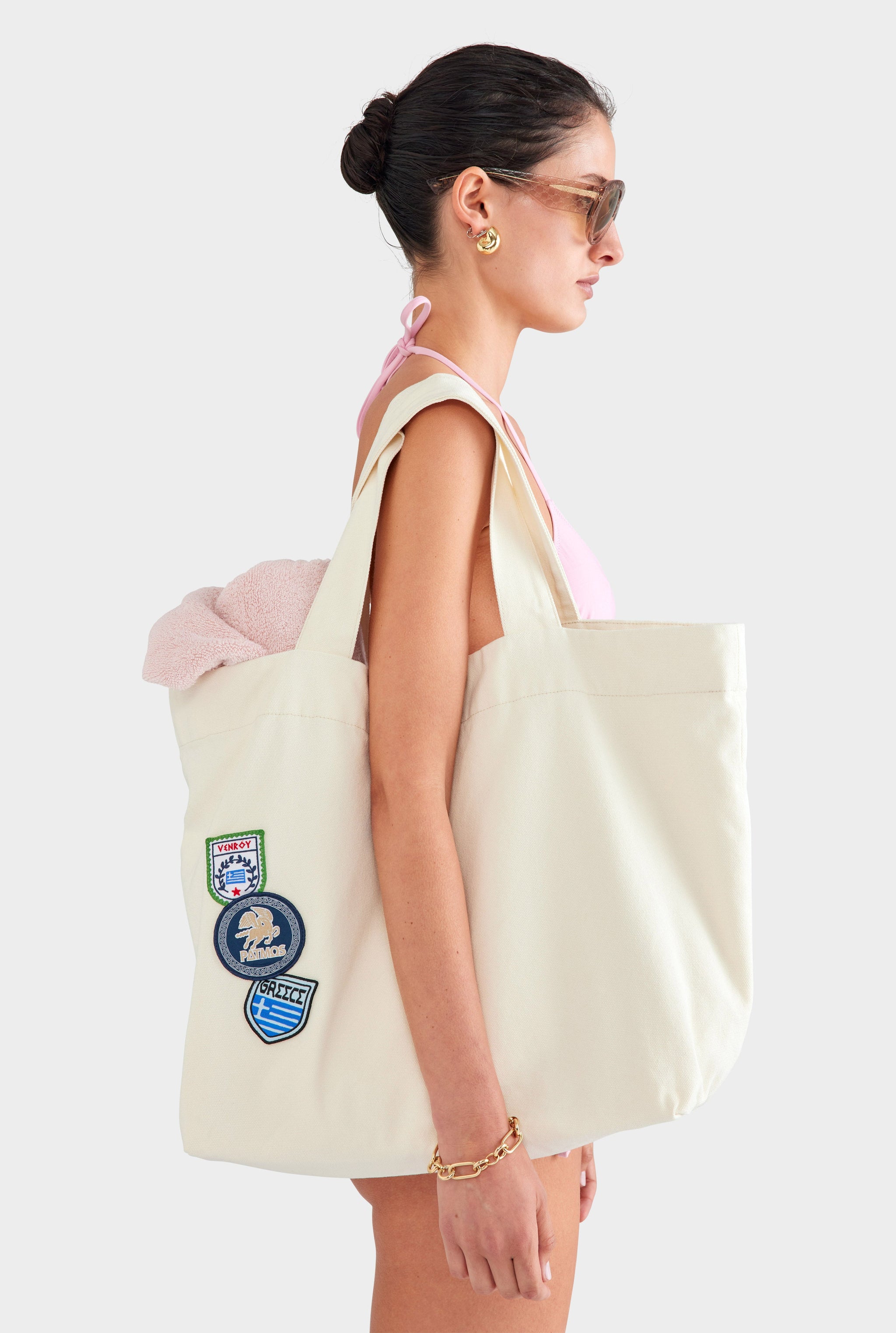 Canvas Traveller Tote - Ecru