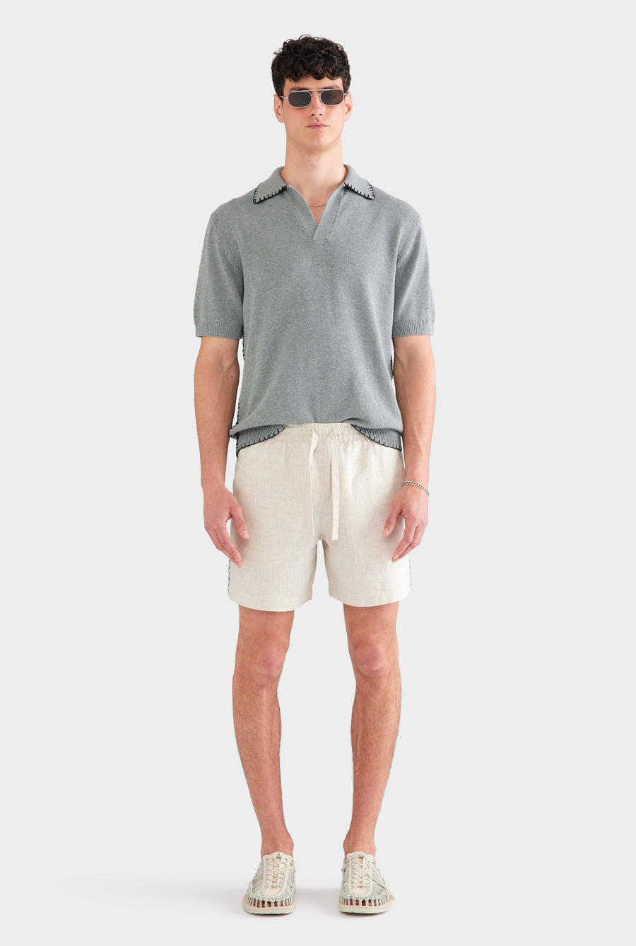 Lounge Short - Sand/Geo Tape