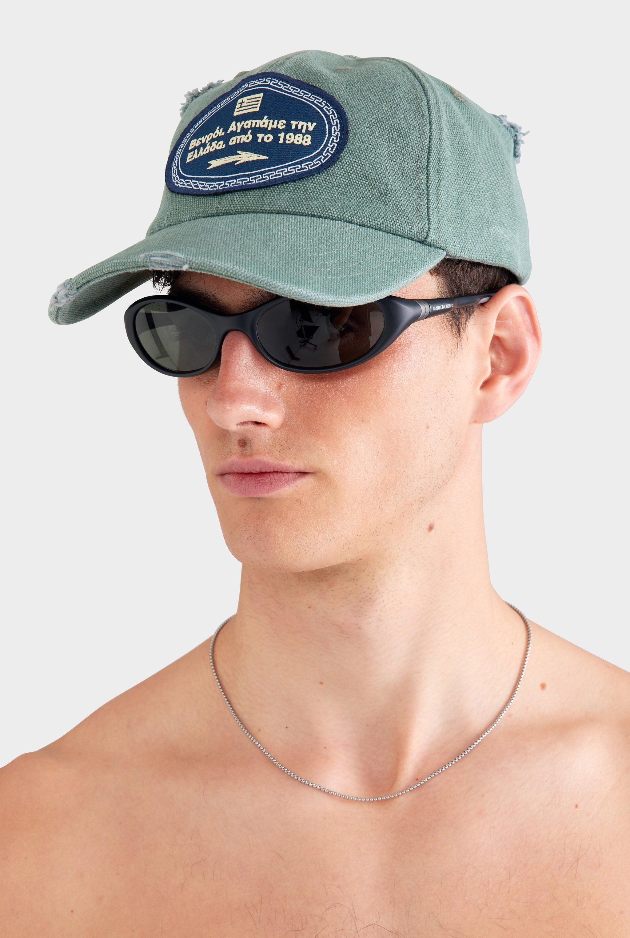 Street Sign Washed Canvas Cap - Washed Sage