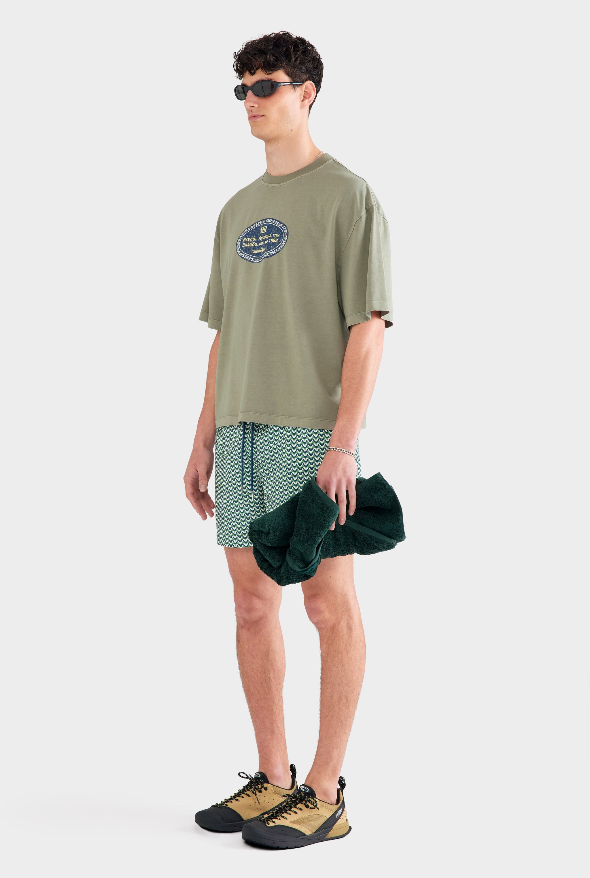Pigment Dyed Supersized T Shirt - Washed Sage