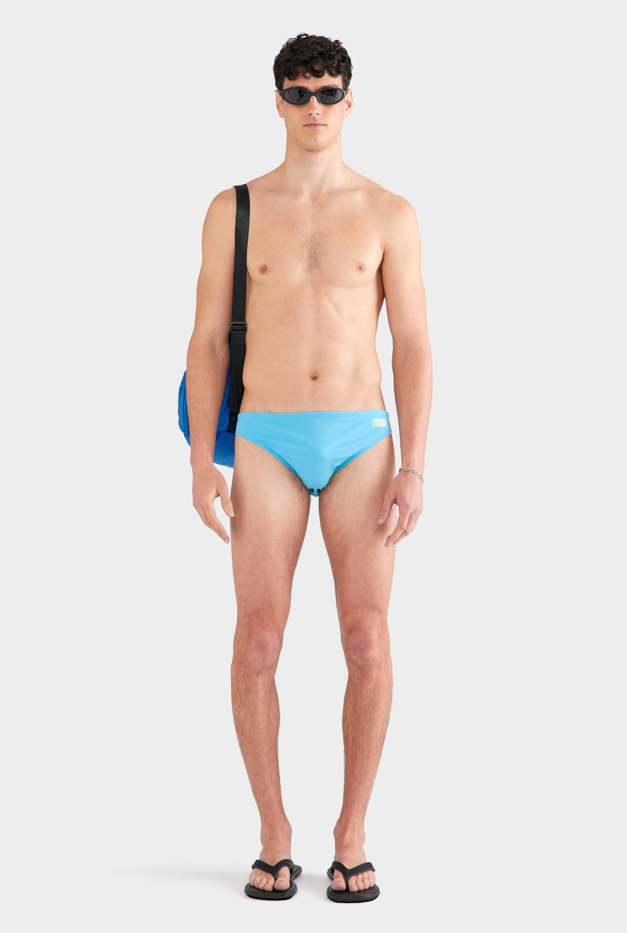 Swim Brief - Sifnos/Aquarius Blue