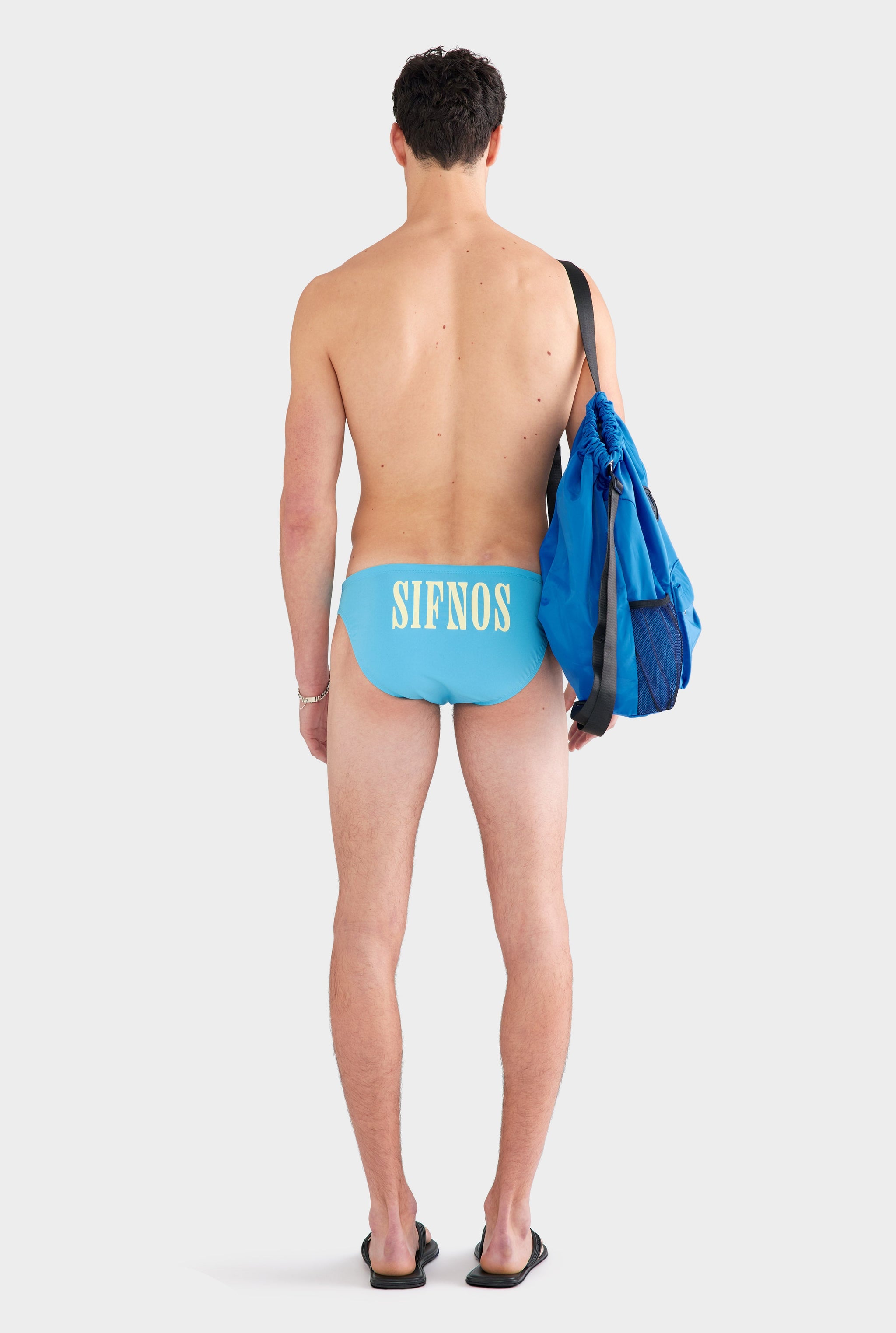 Swim Brief - Sifnos/Aquarius Blue
