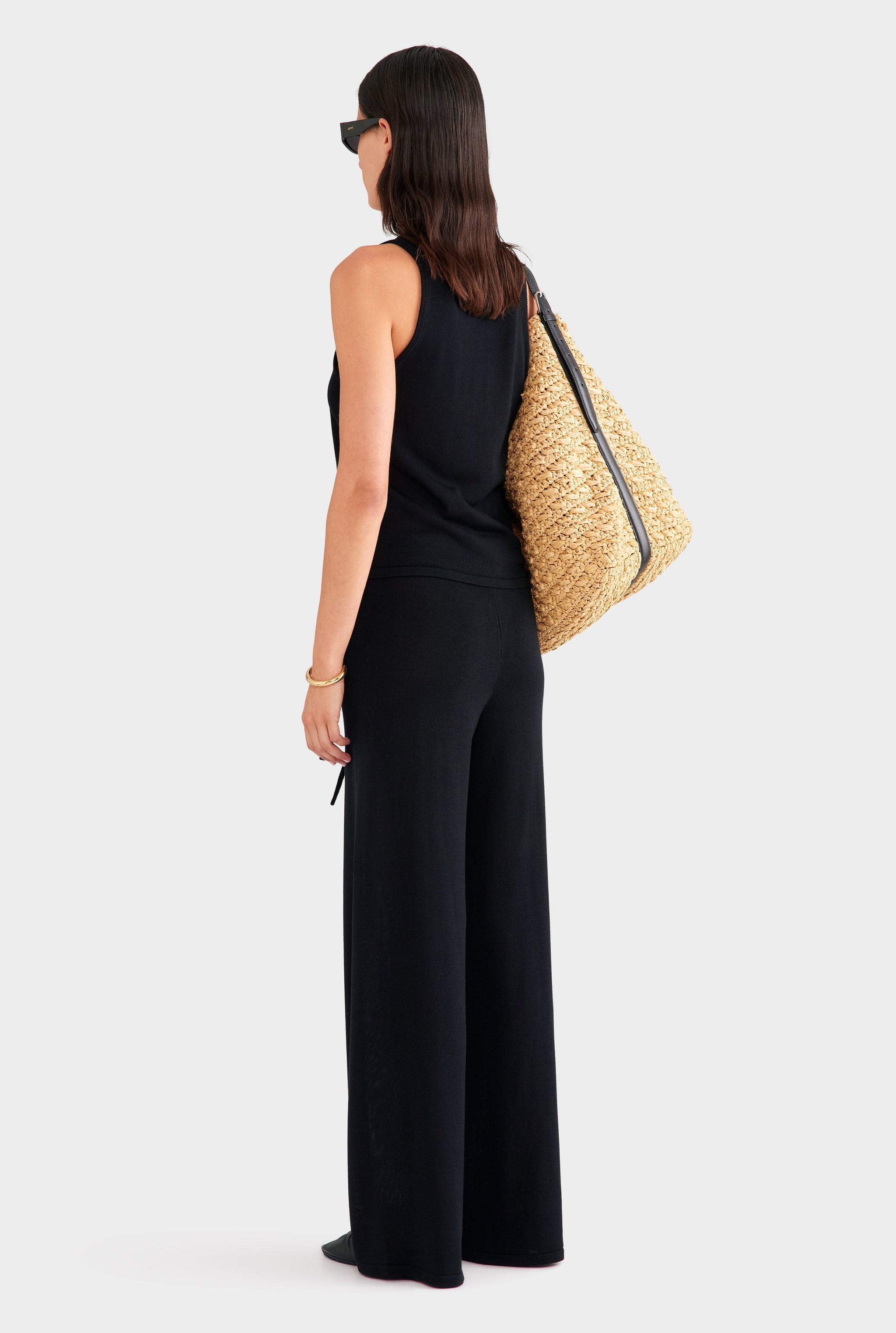 Tencel Silk Knit Pant - Black