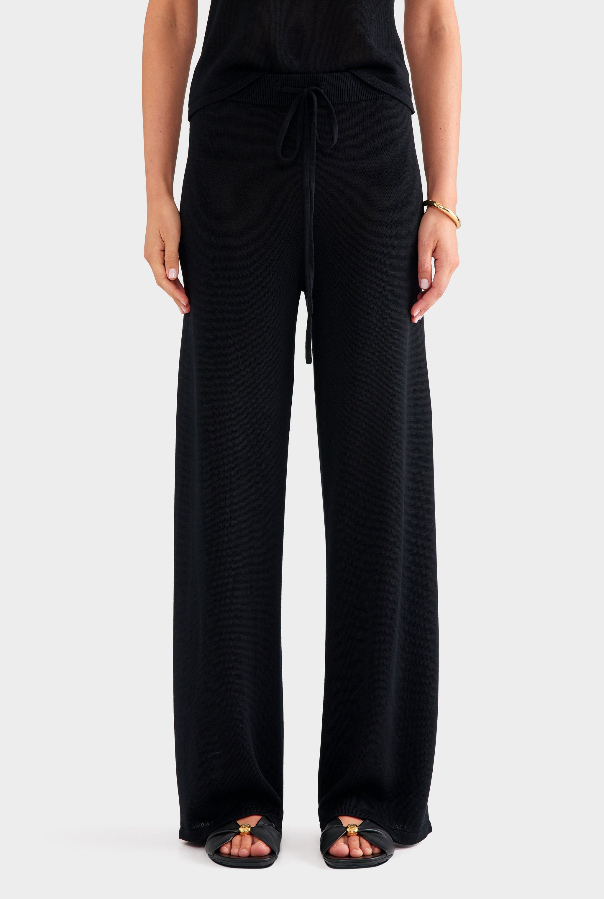 Tencel Silk Knit Pant - Black