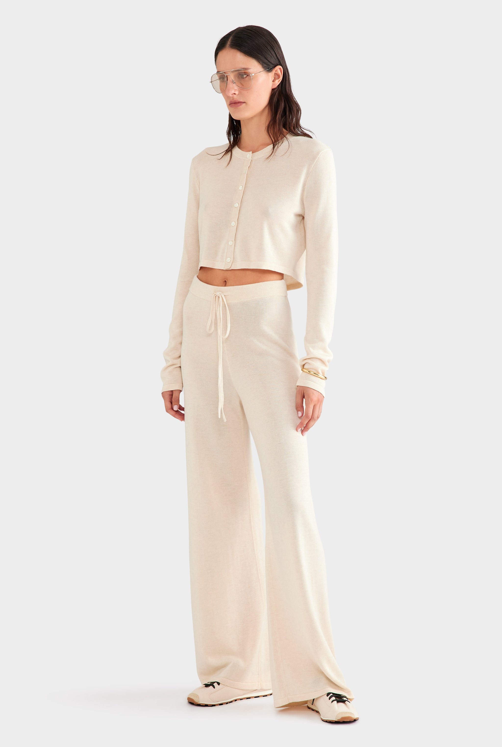 Tencel Silk Knit Pant - Sand