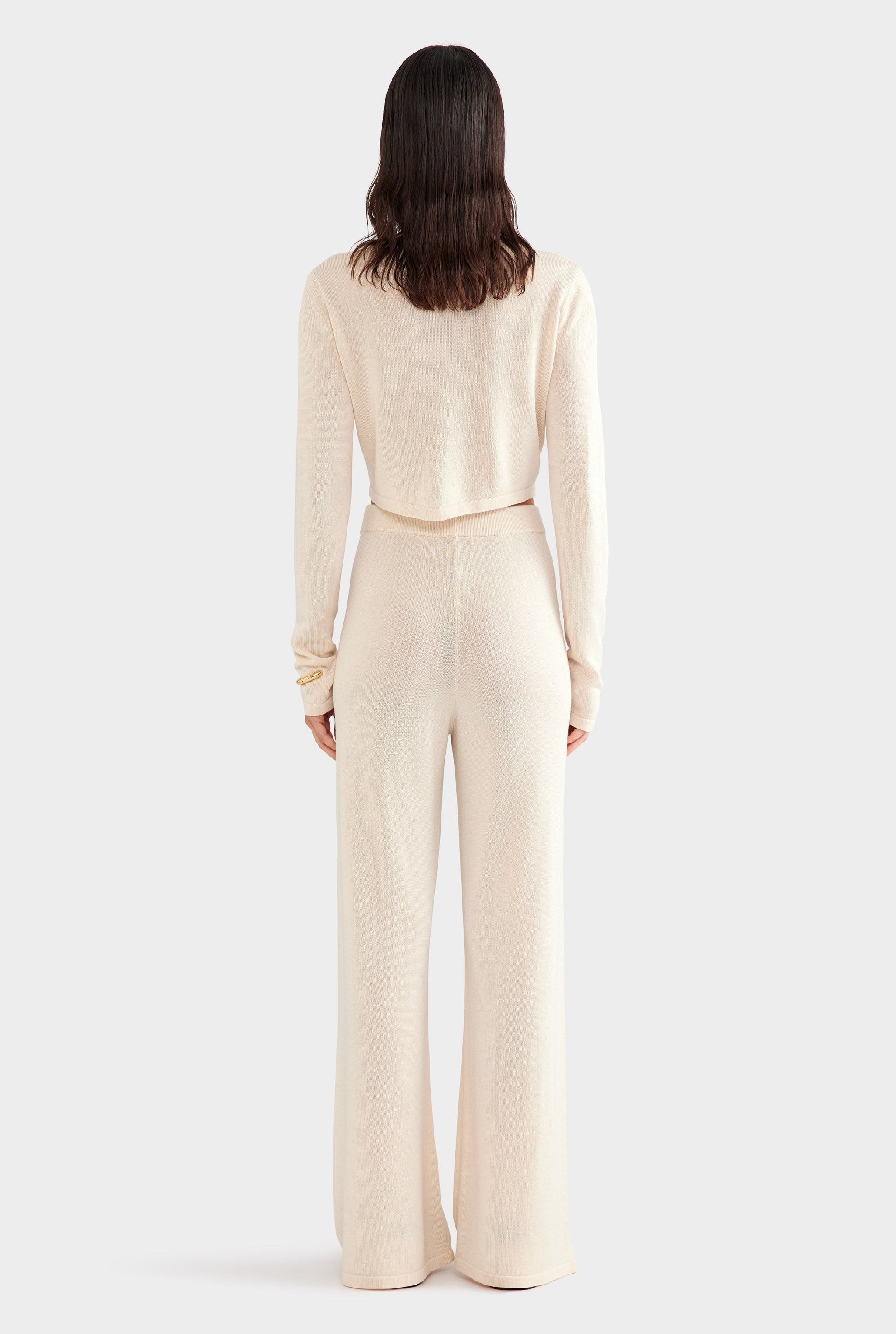 Tencel Silk Knit Pant - Sand