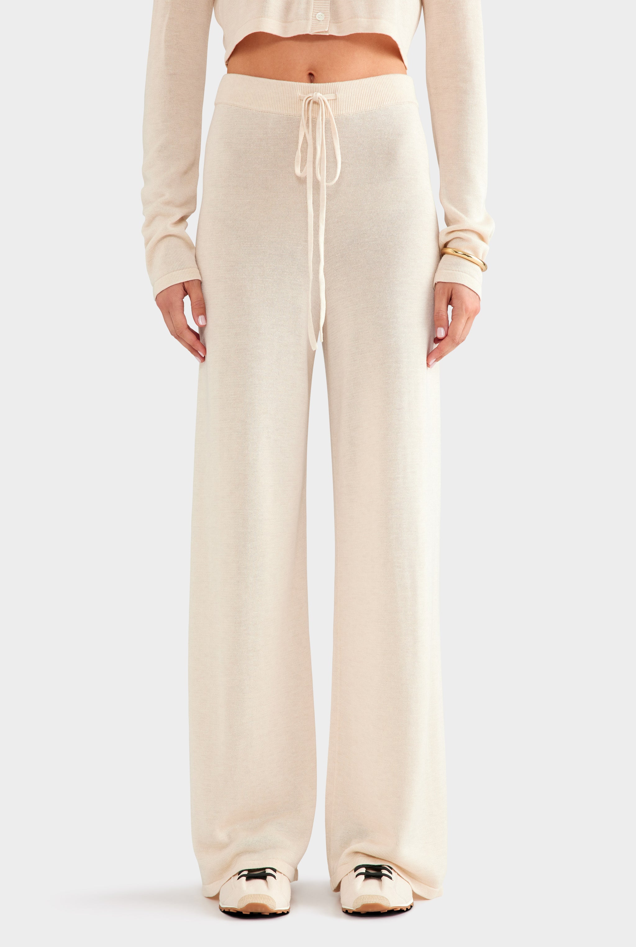 Tencel Silk Knit Pant - Sand