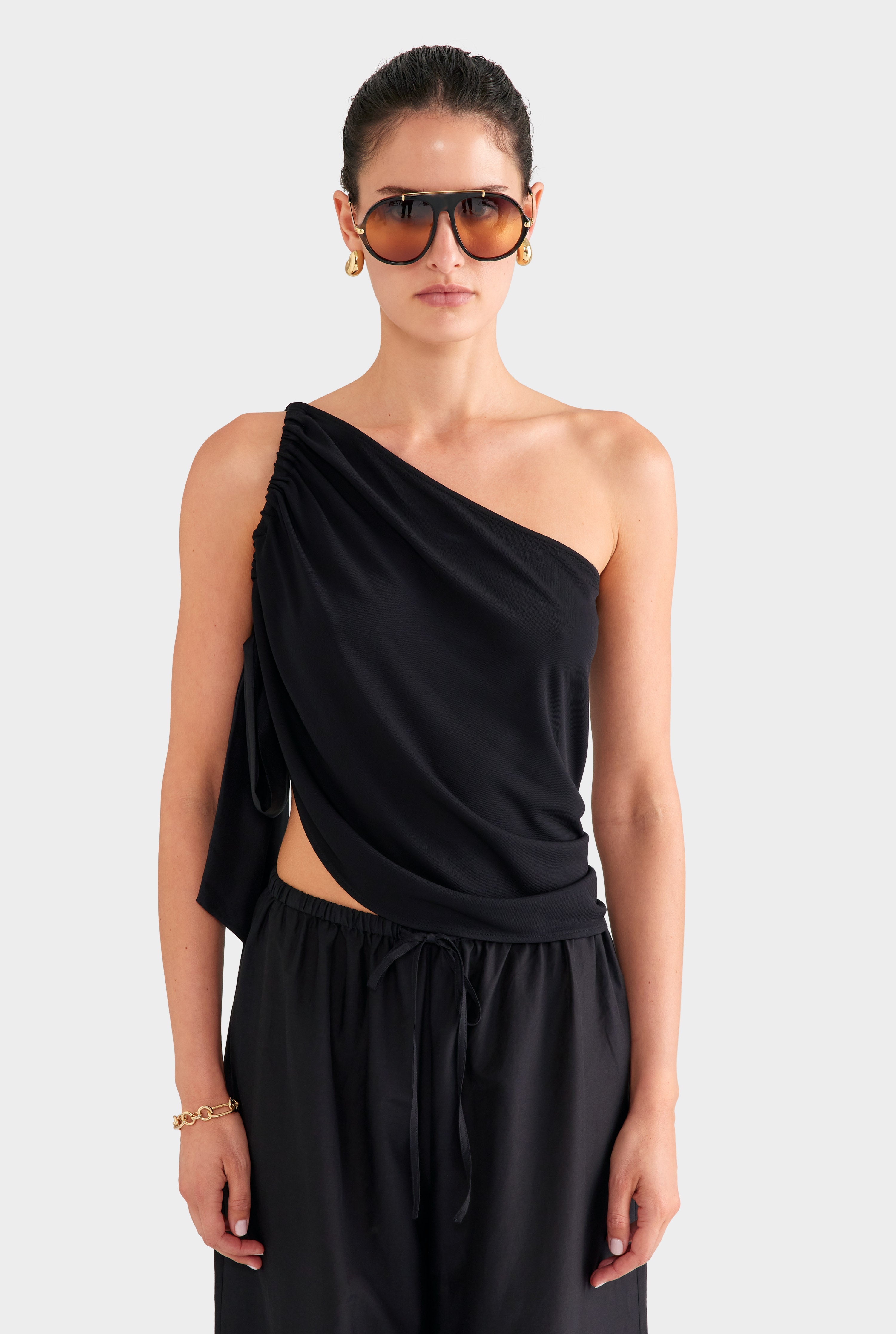 Venroy Pattern Convertible Drape Top Black | Venroy – VENROY US