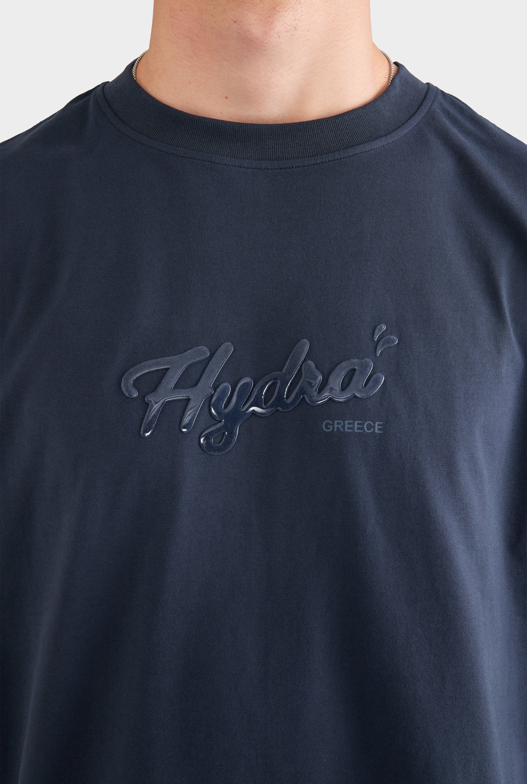 Supersized T Shirt - Navy/Hydra