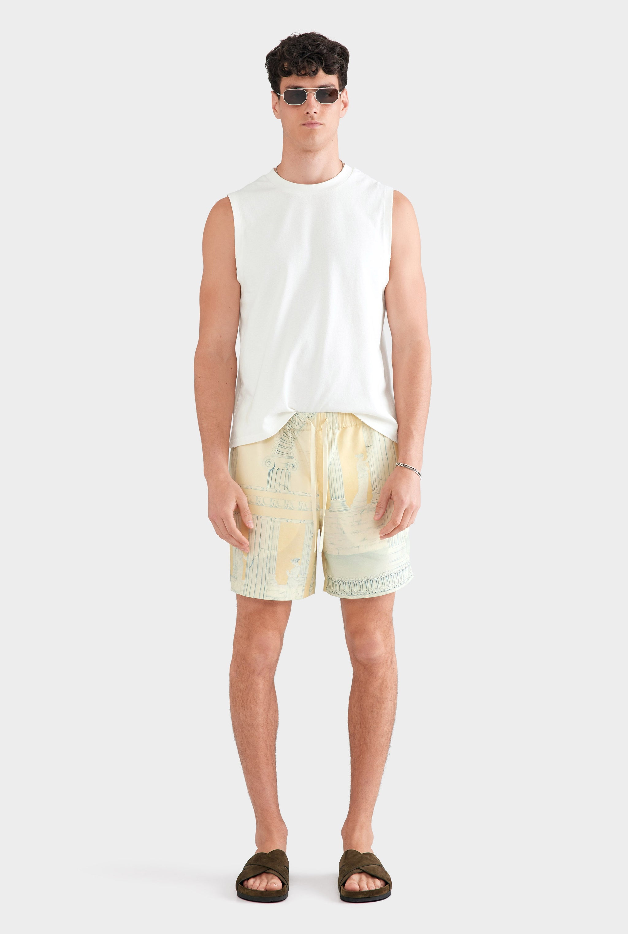 Relaxed Tencel Short - Ancient Greek Orange Sunset