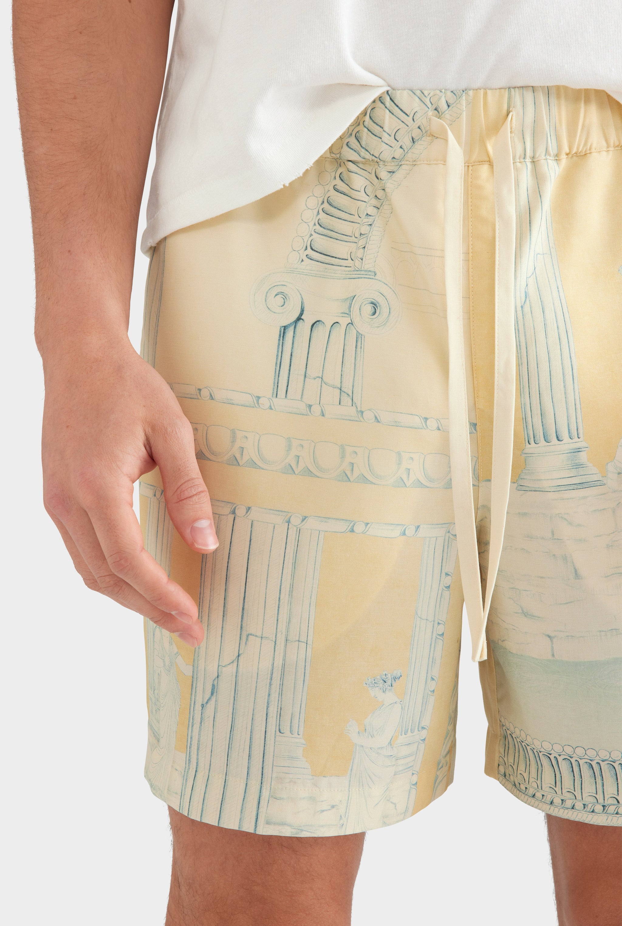 Relaxed Tencel Short - Ancient Greek Orange Sunset