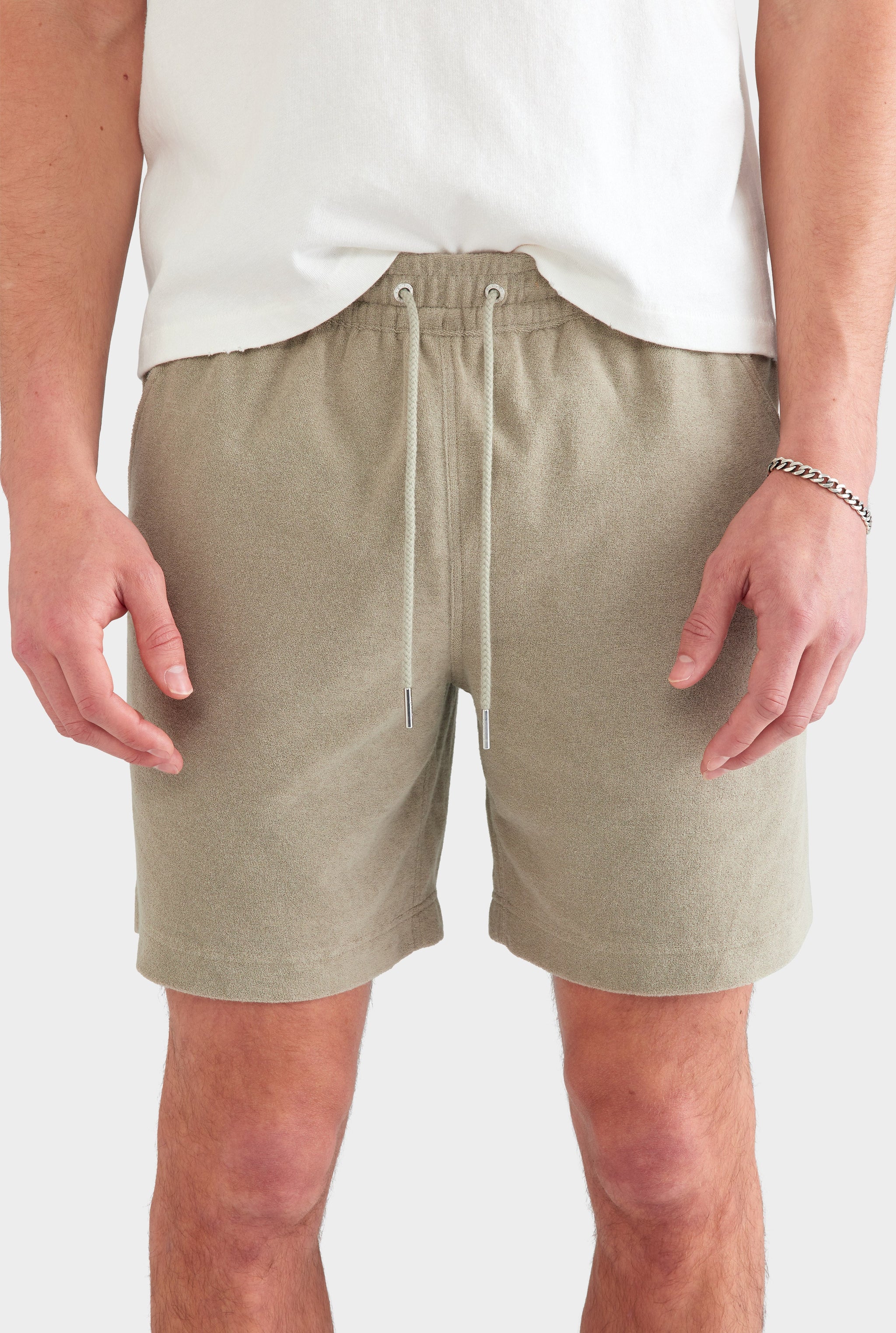 Terry Lounge Short - Olive Taupe