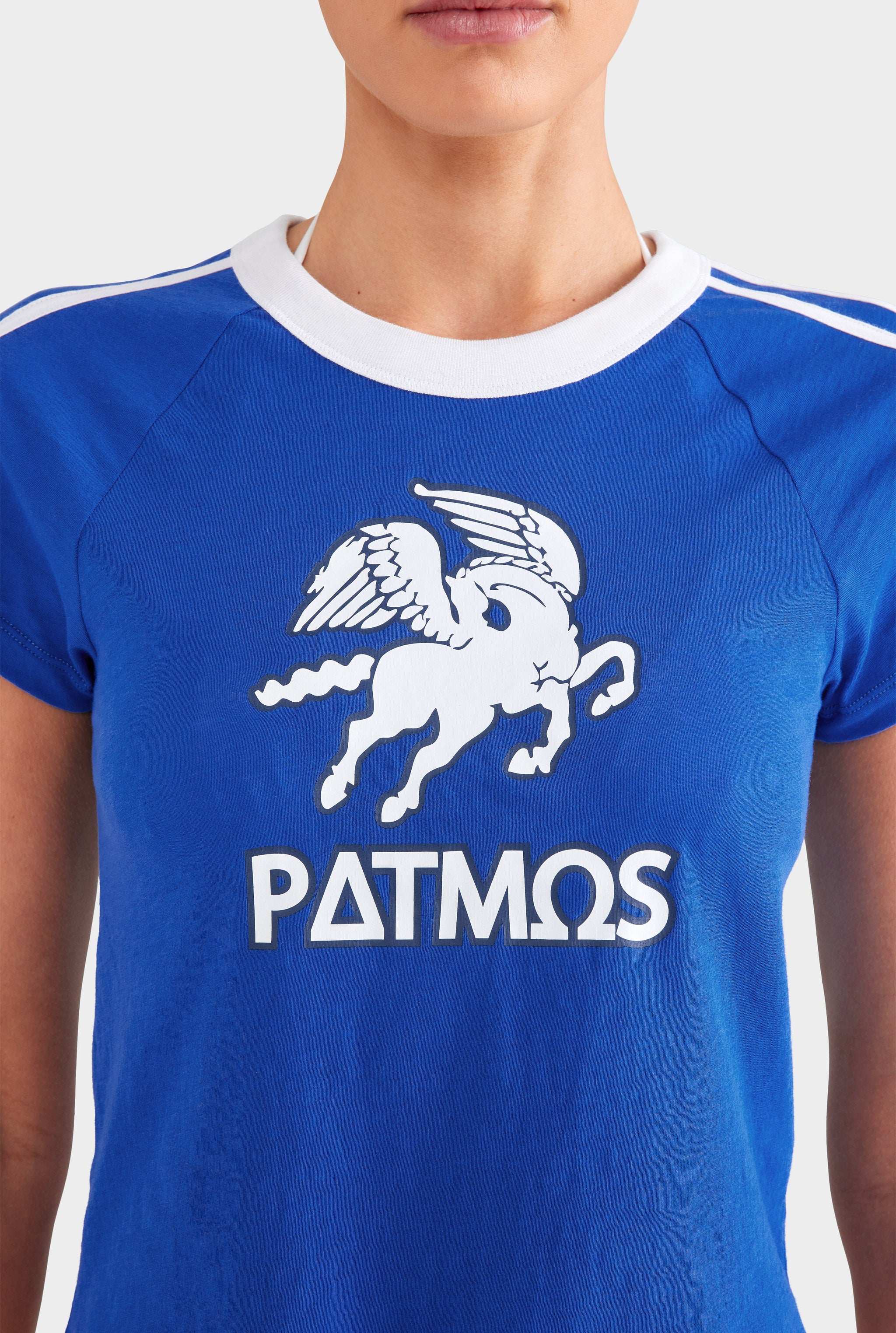 Lightweight Raglan Baby Tee - Bright Blue/Patmos Pegasus
