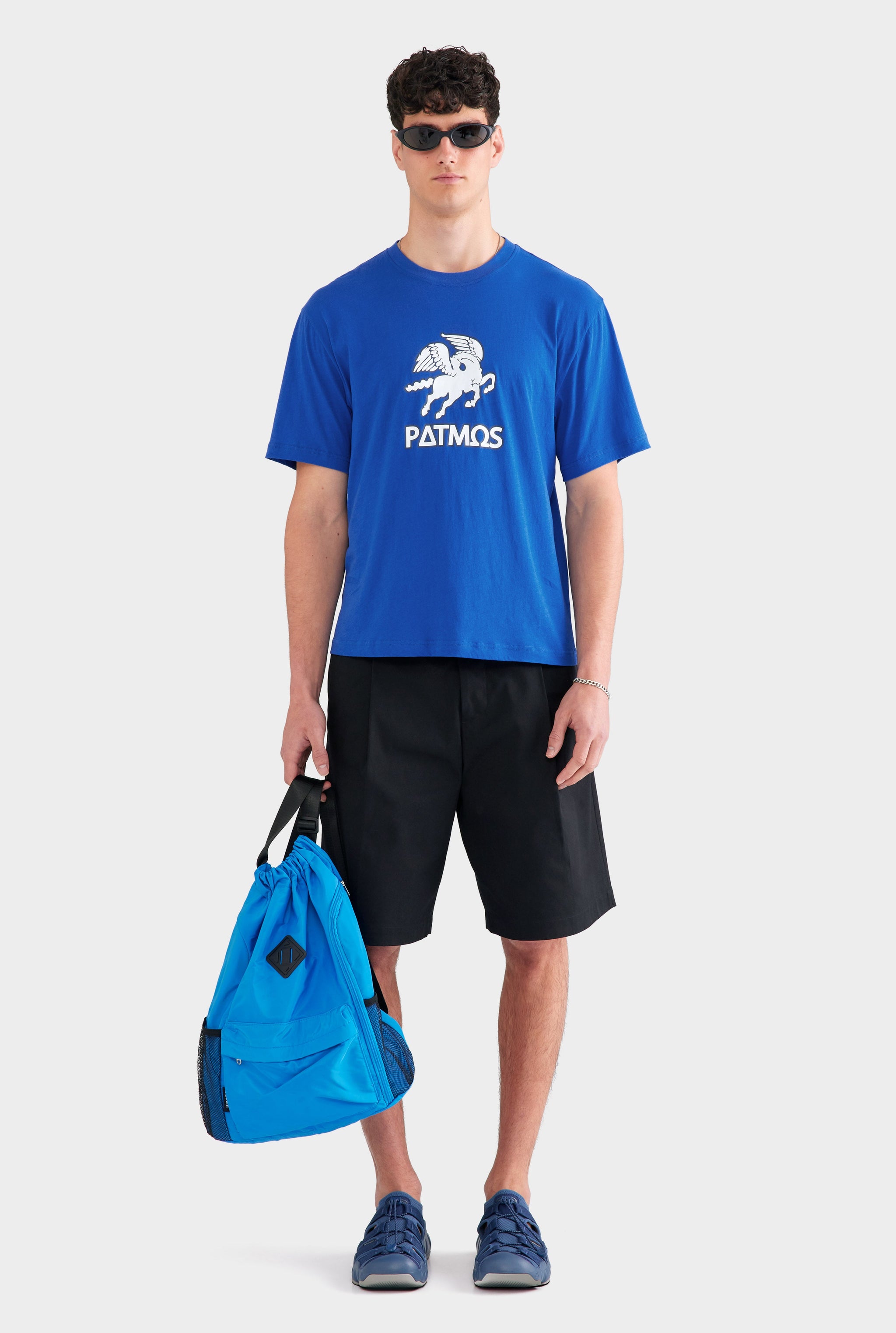 Lightweight Standard T Shirt - Bright Blue/Patmos Pegasus