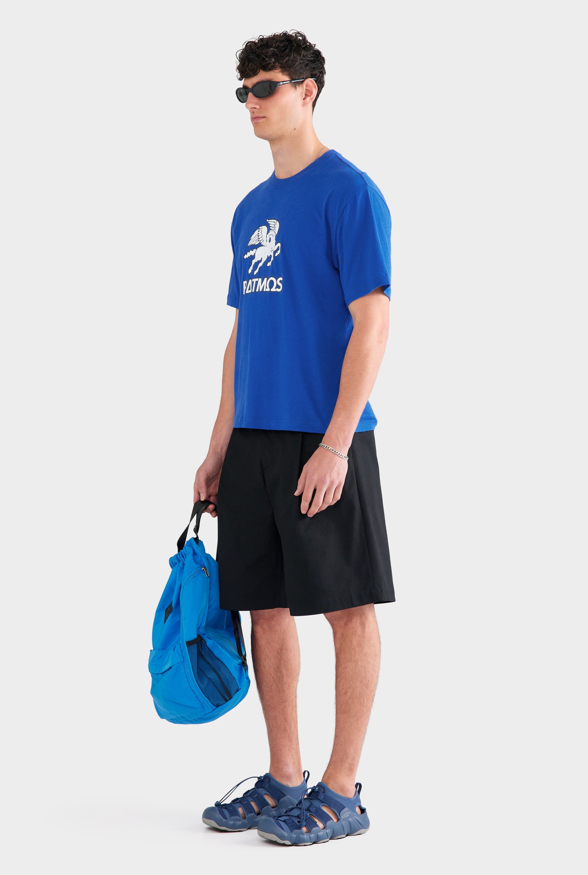 Lightweight Standard T Shirt - Bright Blue/Patmos Pegasus