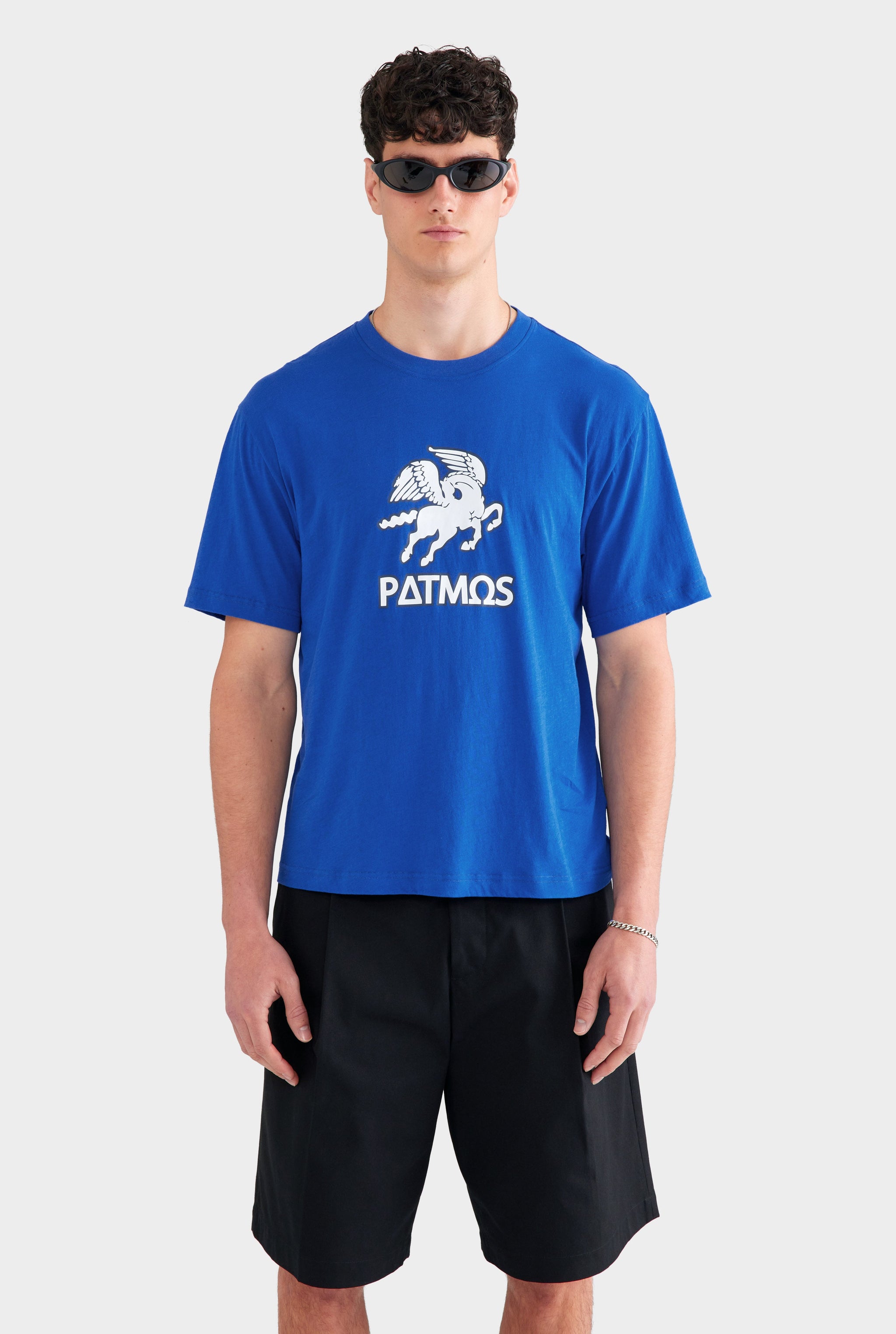 Lightweight Standard T Shirt - Bright Blue/Patmos Pegasus
