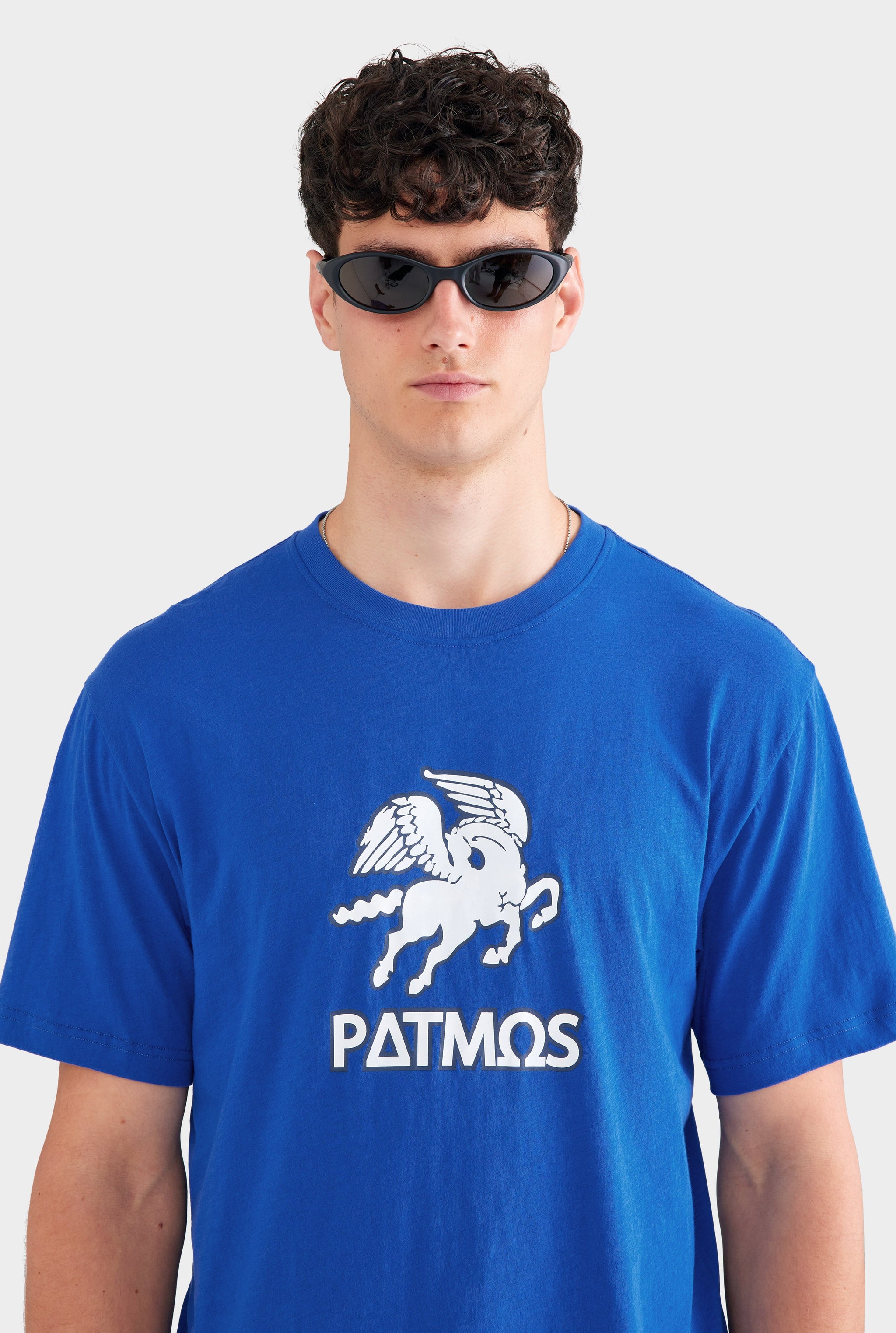 Lightweight Standard T Shirt - Bright Blue/Patmos Pegasus