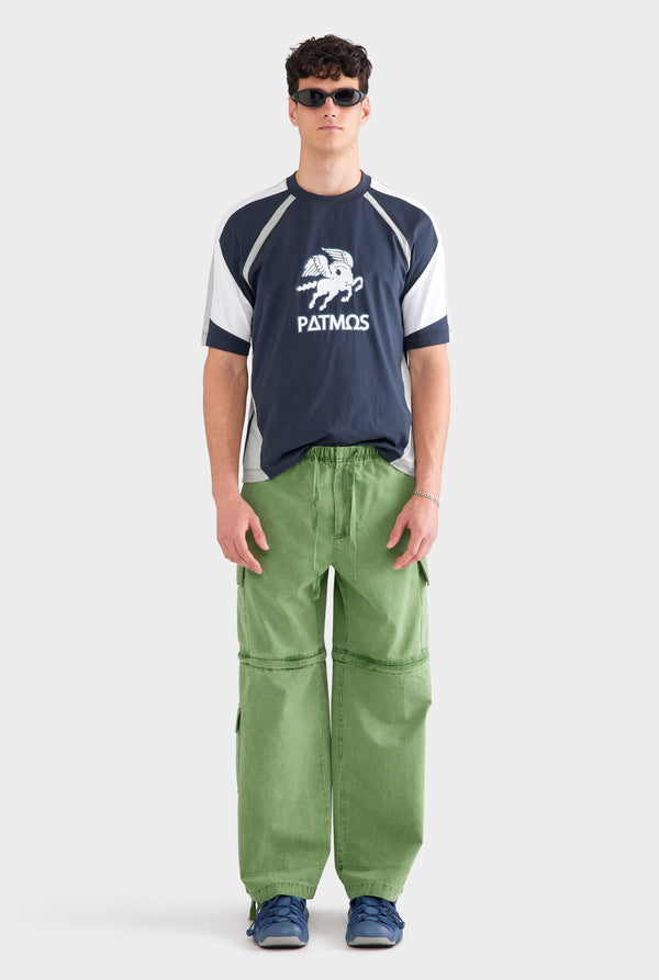 Pigment Dyed Ripstop Zip Off Pant - Washed Ivy Green