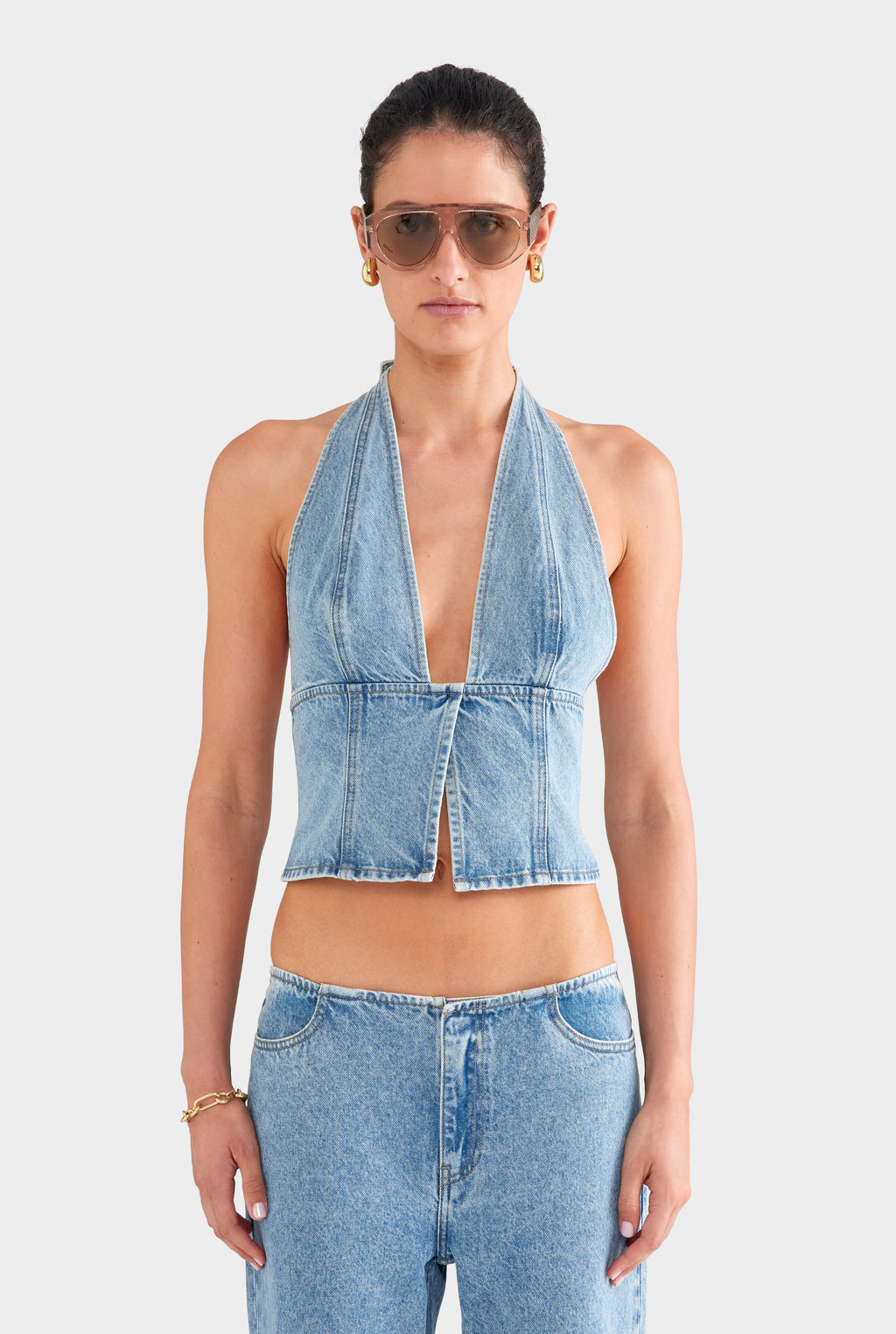 Low Rise Jean - Light Blue