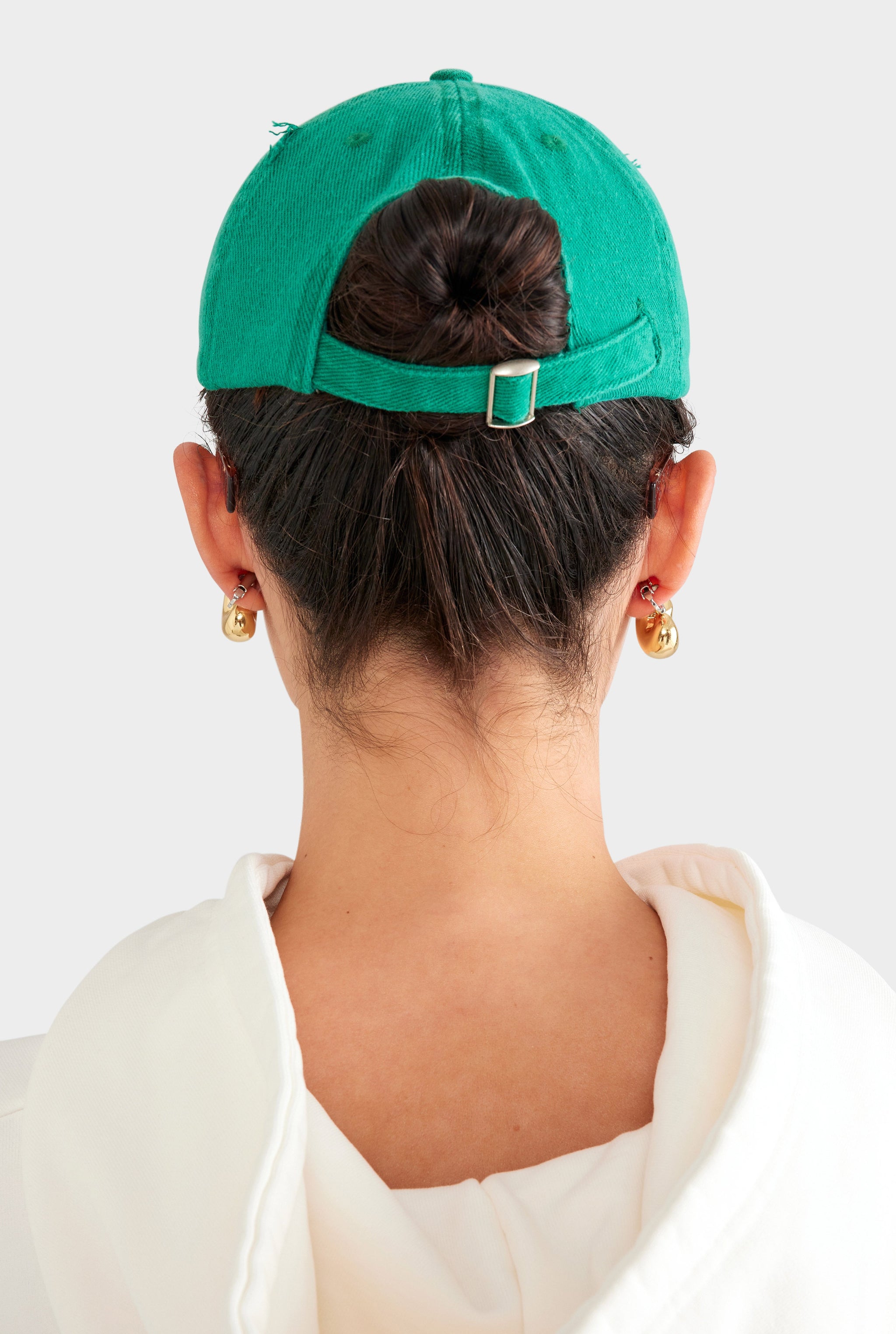 Patmos Distressed Twill Cap - Washed Ivy Green