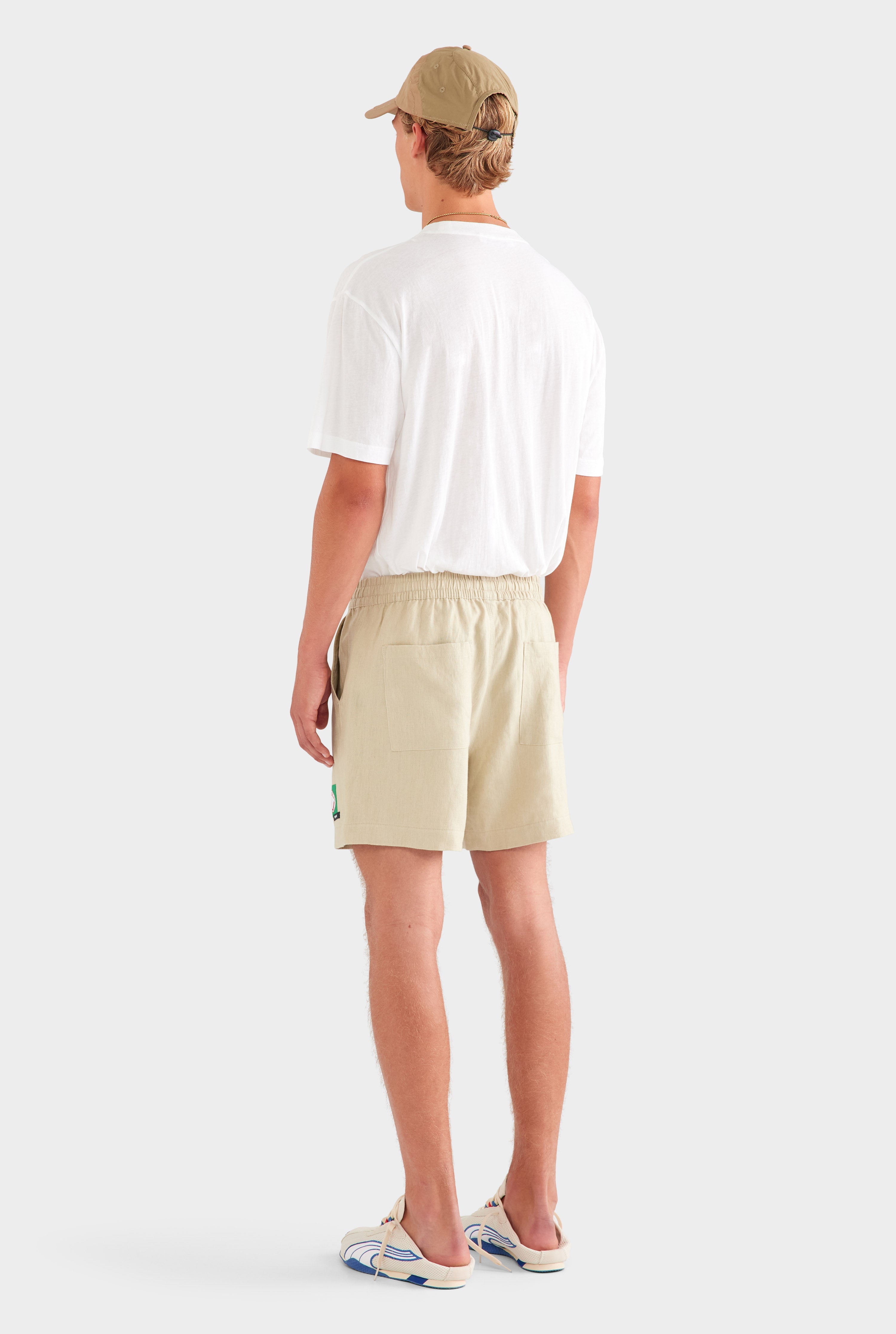 Lounge Short - Light Taupe/Multi Patch