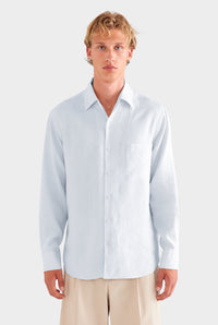 Relaxed Linen Shirt - Light Blue