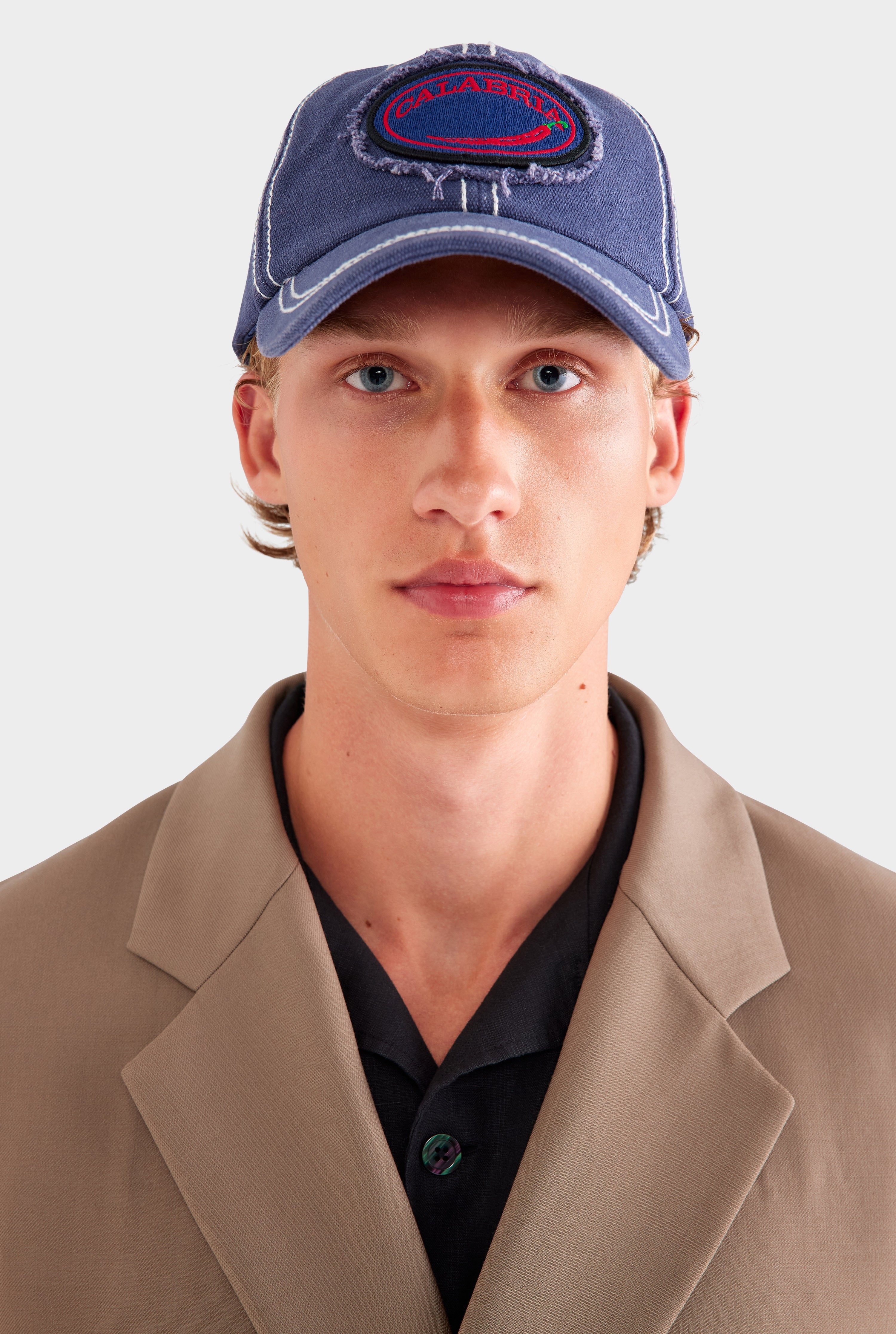 Calabria Washed Cotton Cap - Washed Navy