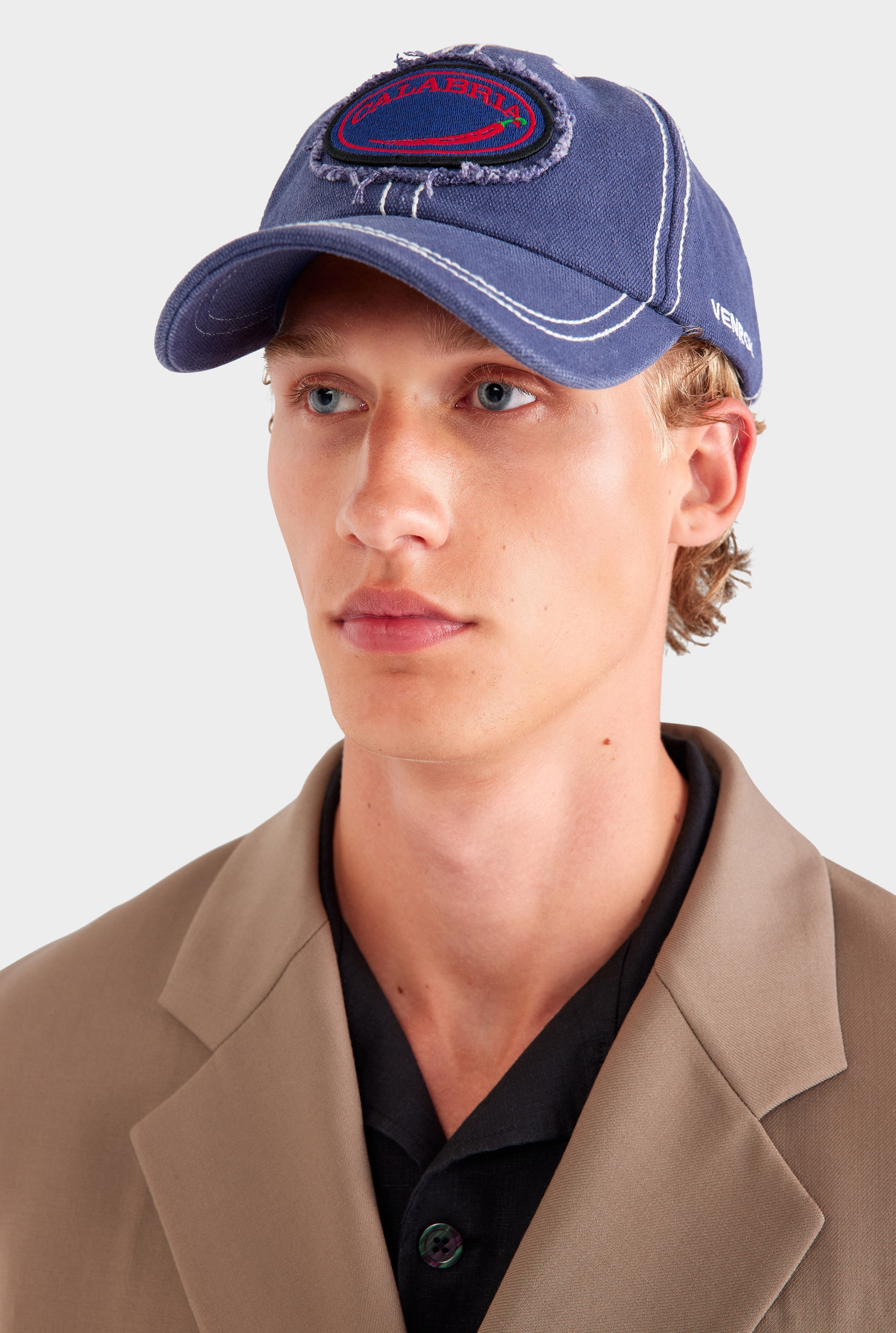Calabria Washed Cotton Cap - Washed Navy