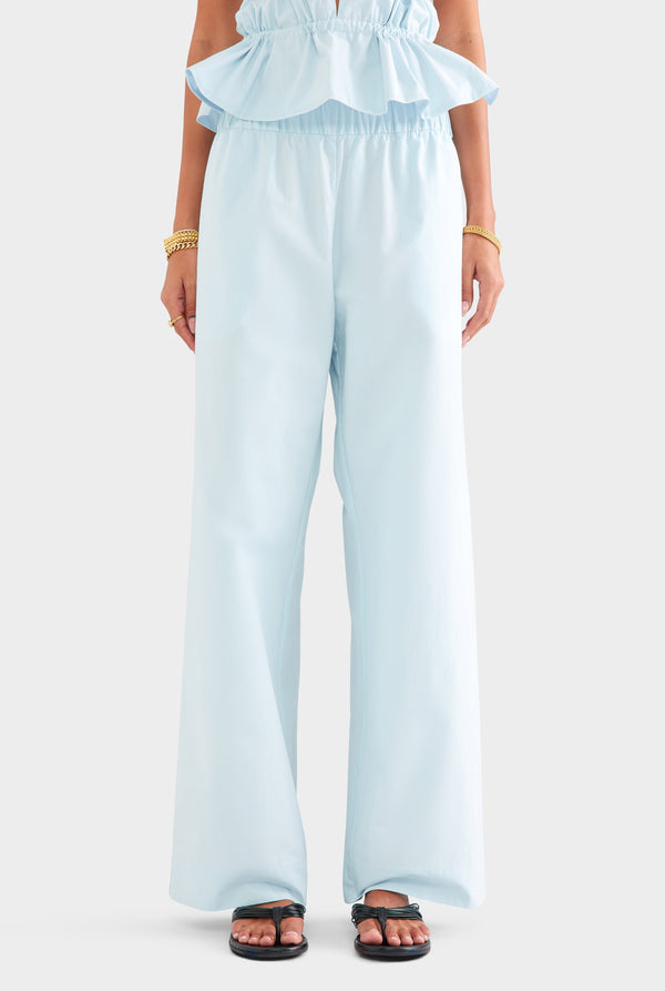 Heavy Cotton Poplin Pant - Pale Blue
