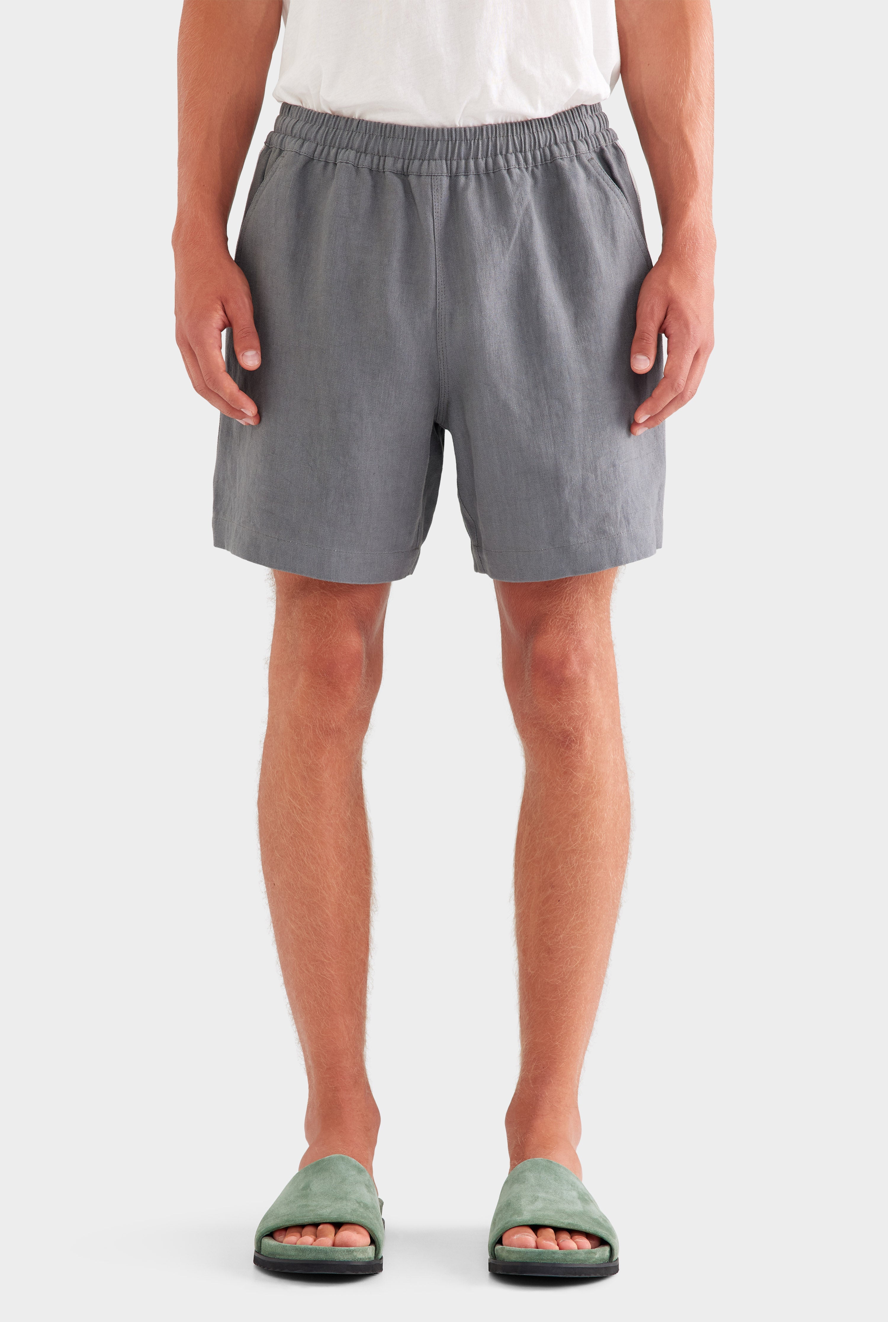 Lounge Short - Granite Grey/Side Tape