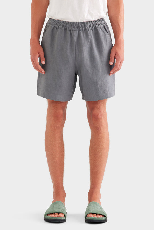 Lounge Short - Granite Grey/Side Tape