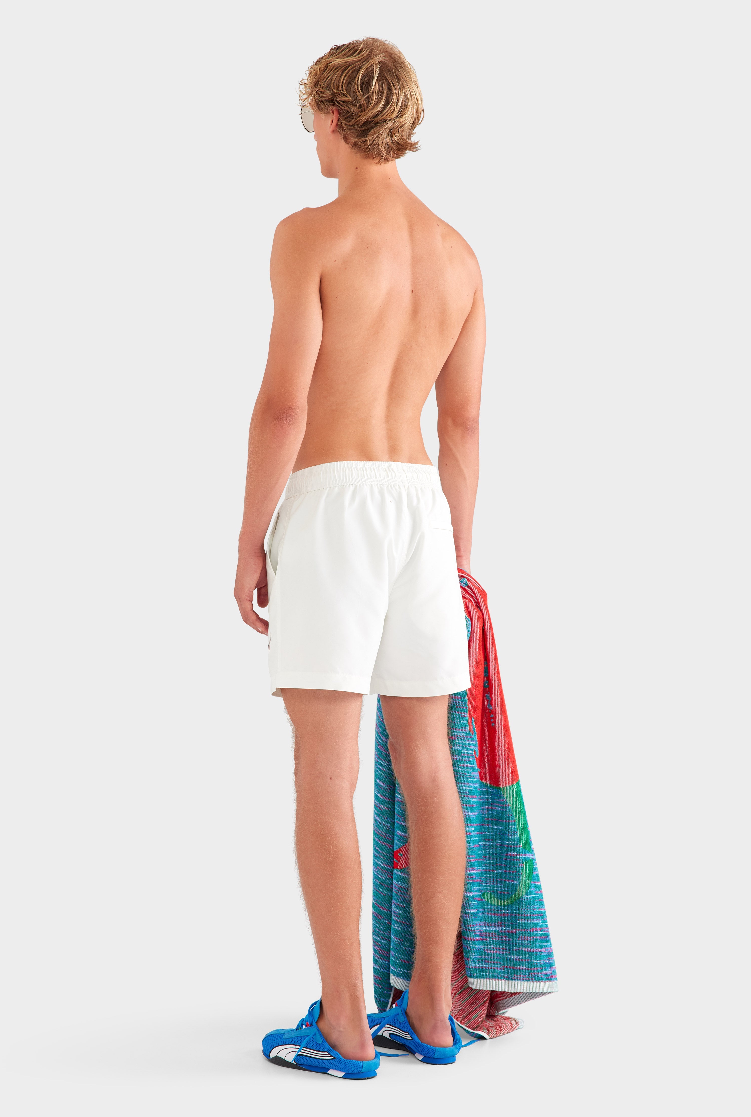 Printed Swim Short - Off White/Pronto