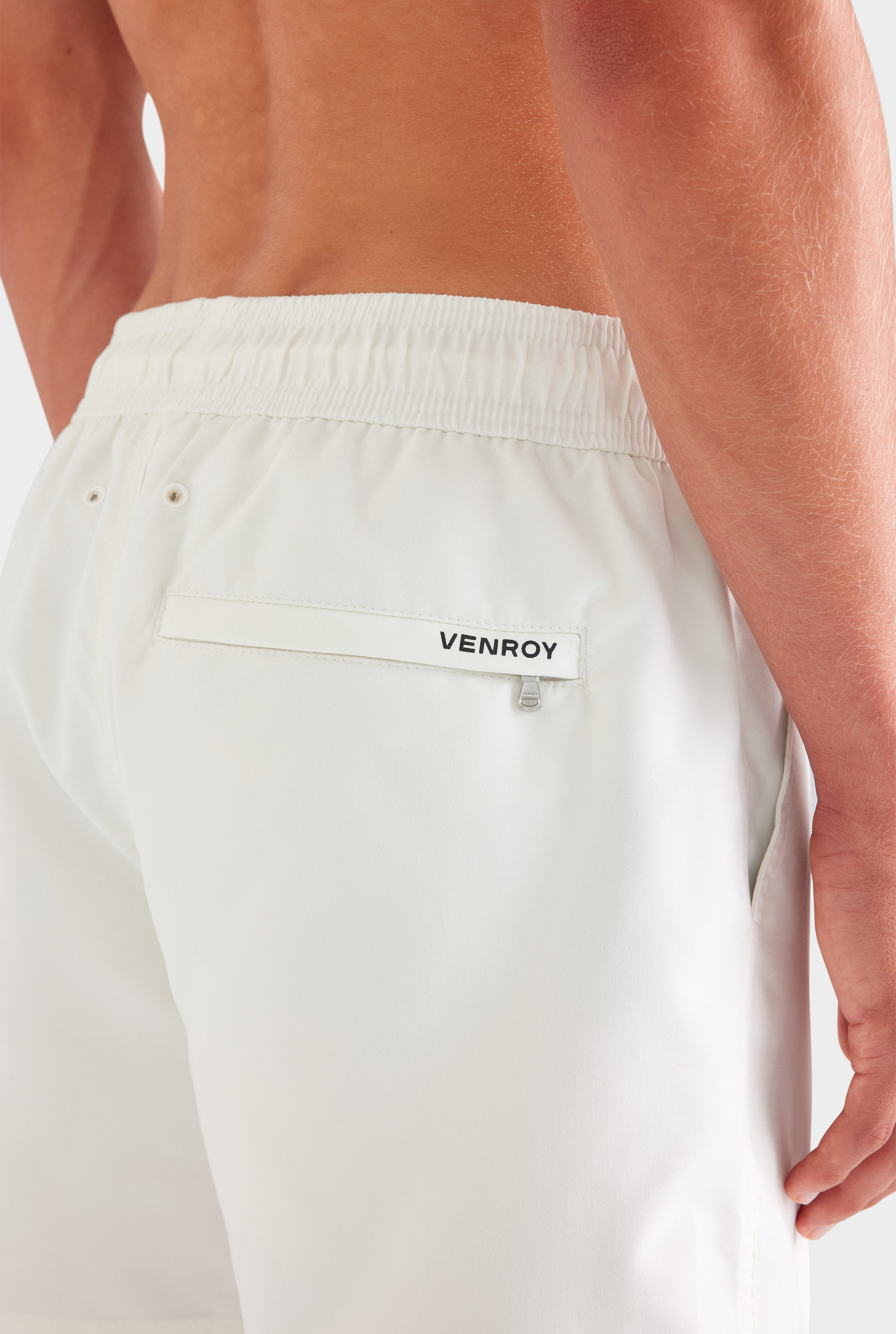 Printed Swim Short - Off White/Pronto