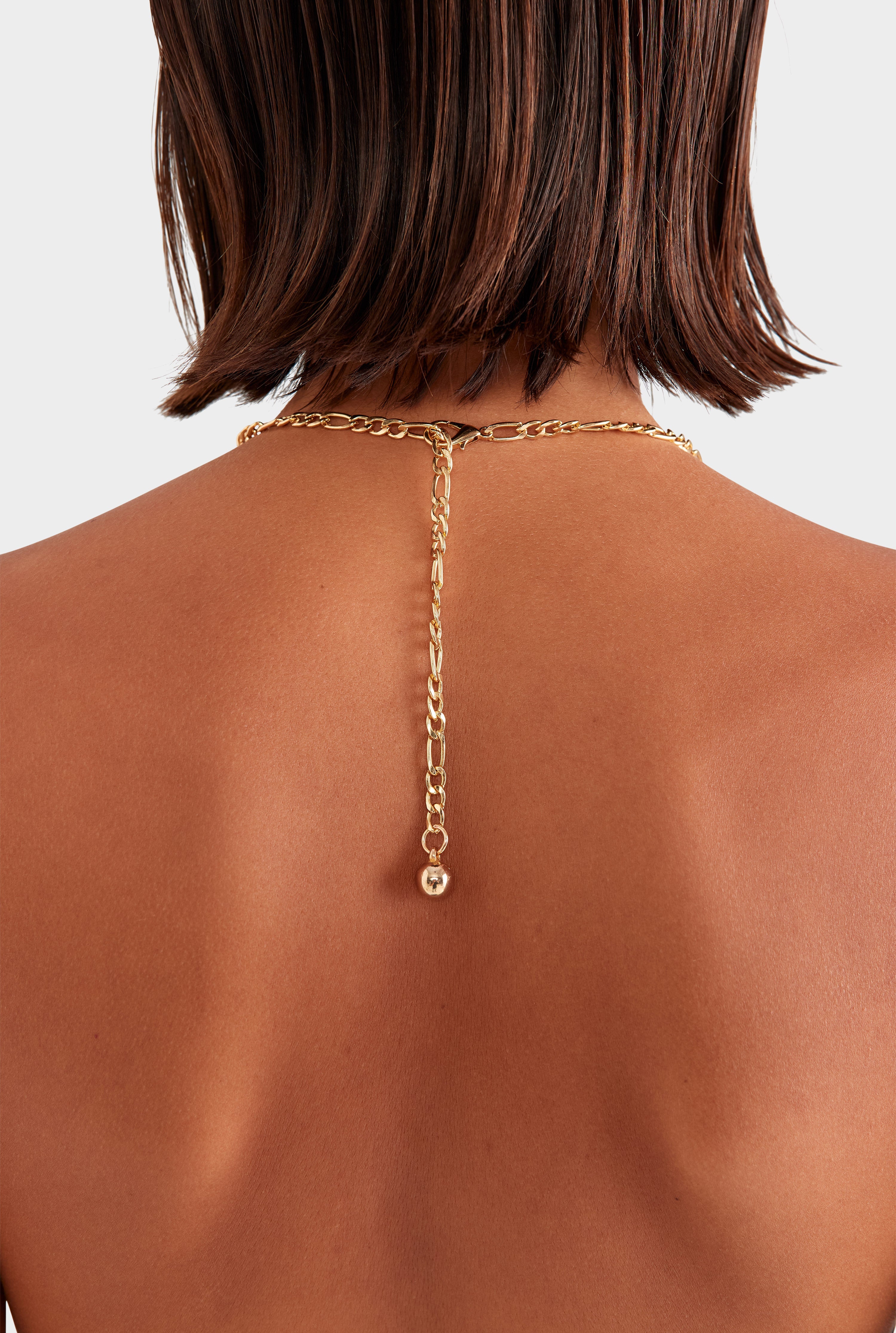 Silk Scarf Halter Top - Black