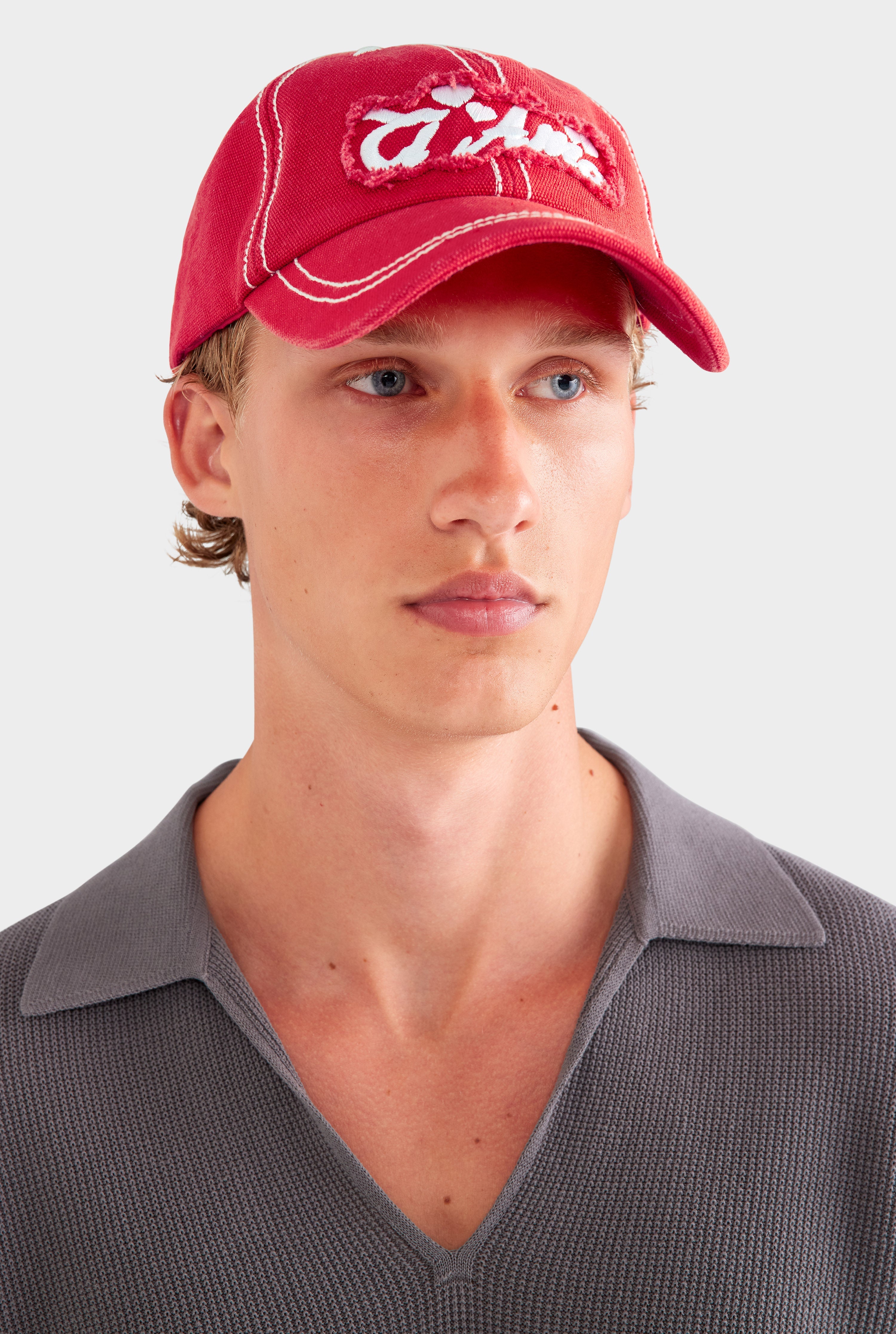 Ti Amo Washed Cotton Cap - Washed Red