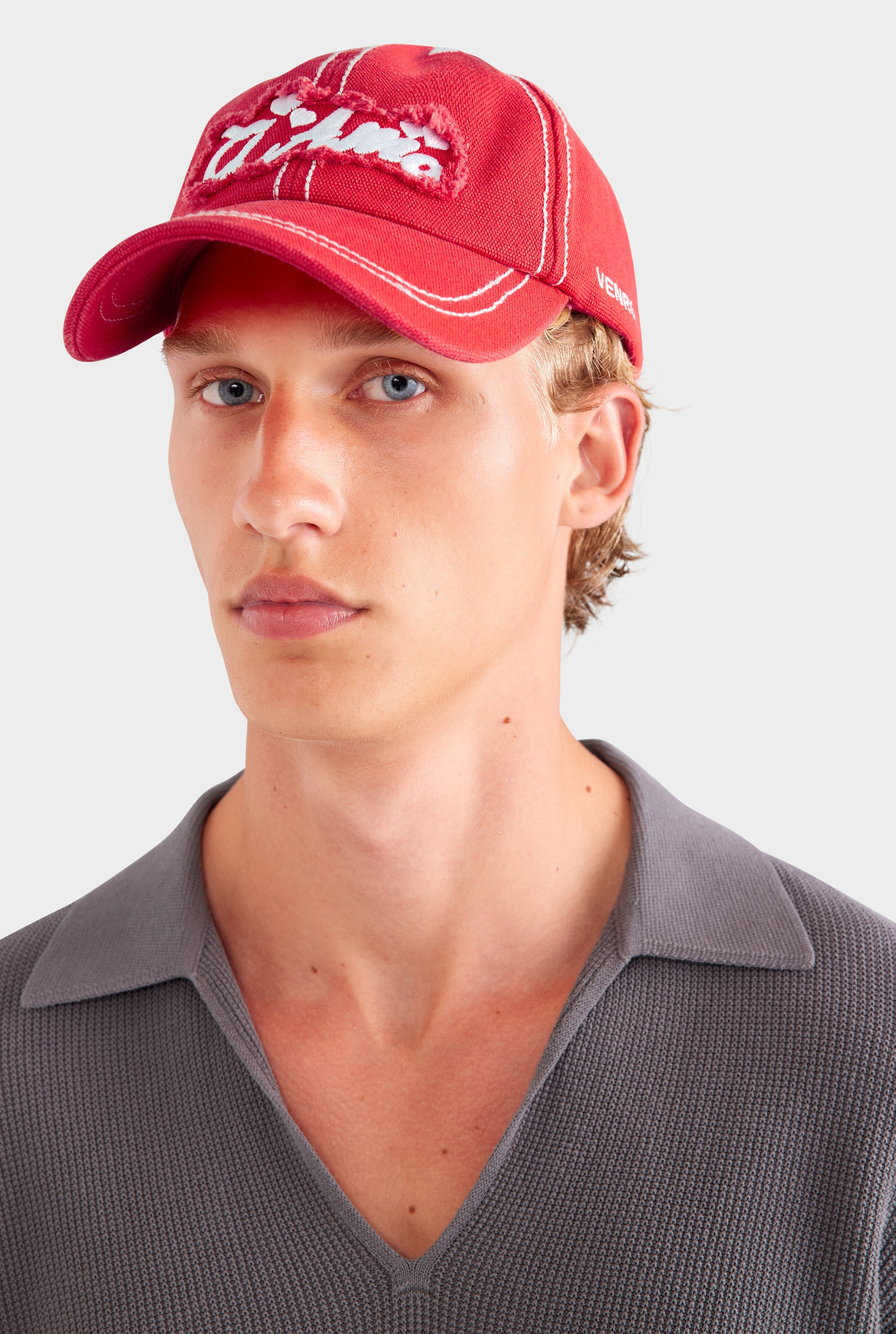 Ti Amo Washed Cotton Cap - Washed Red