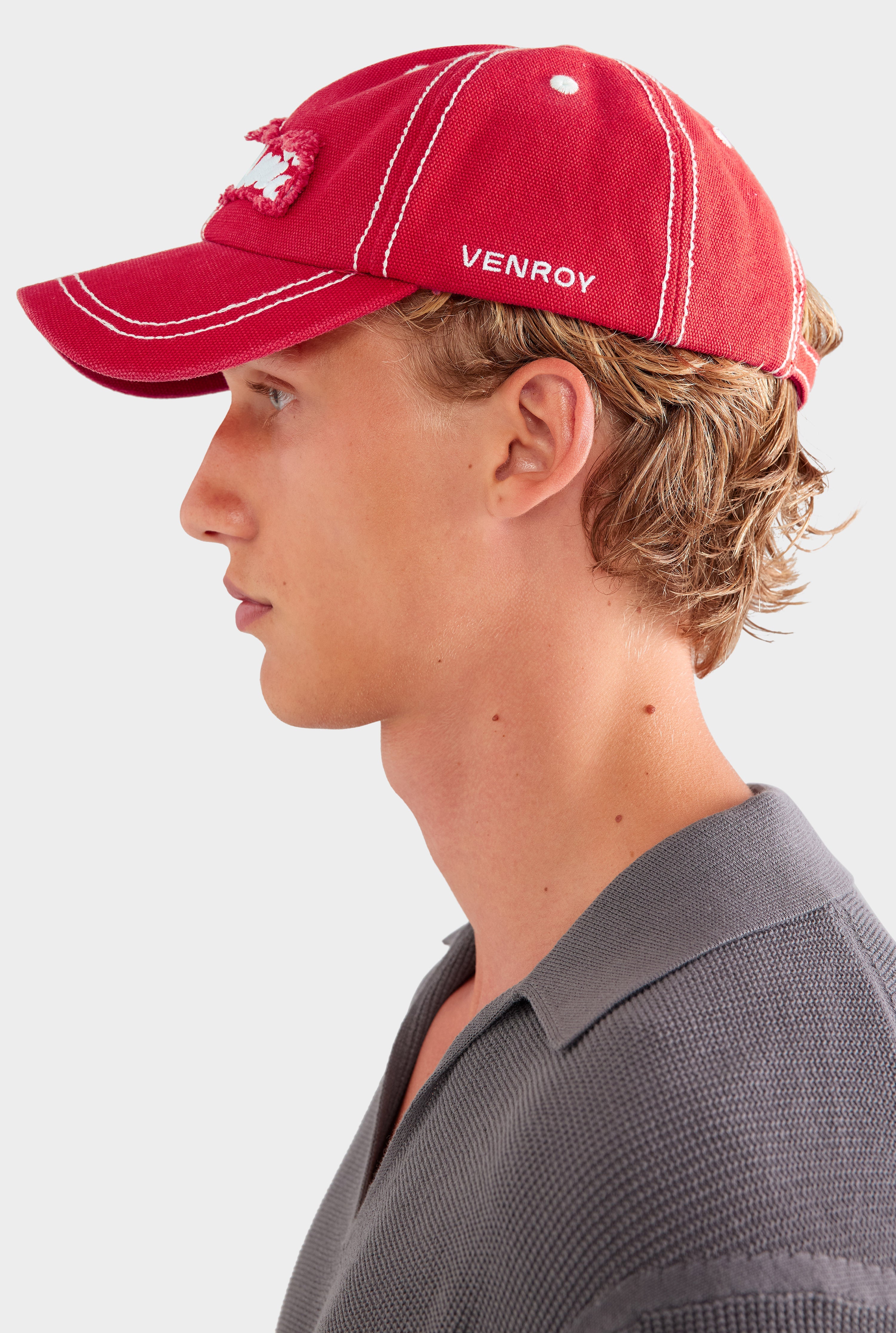 Ti Amo Washed Cotton Cap - Washed Red