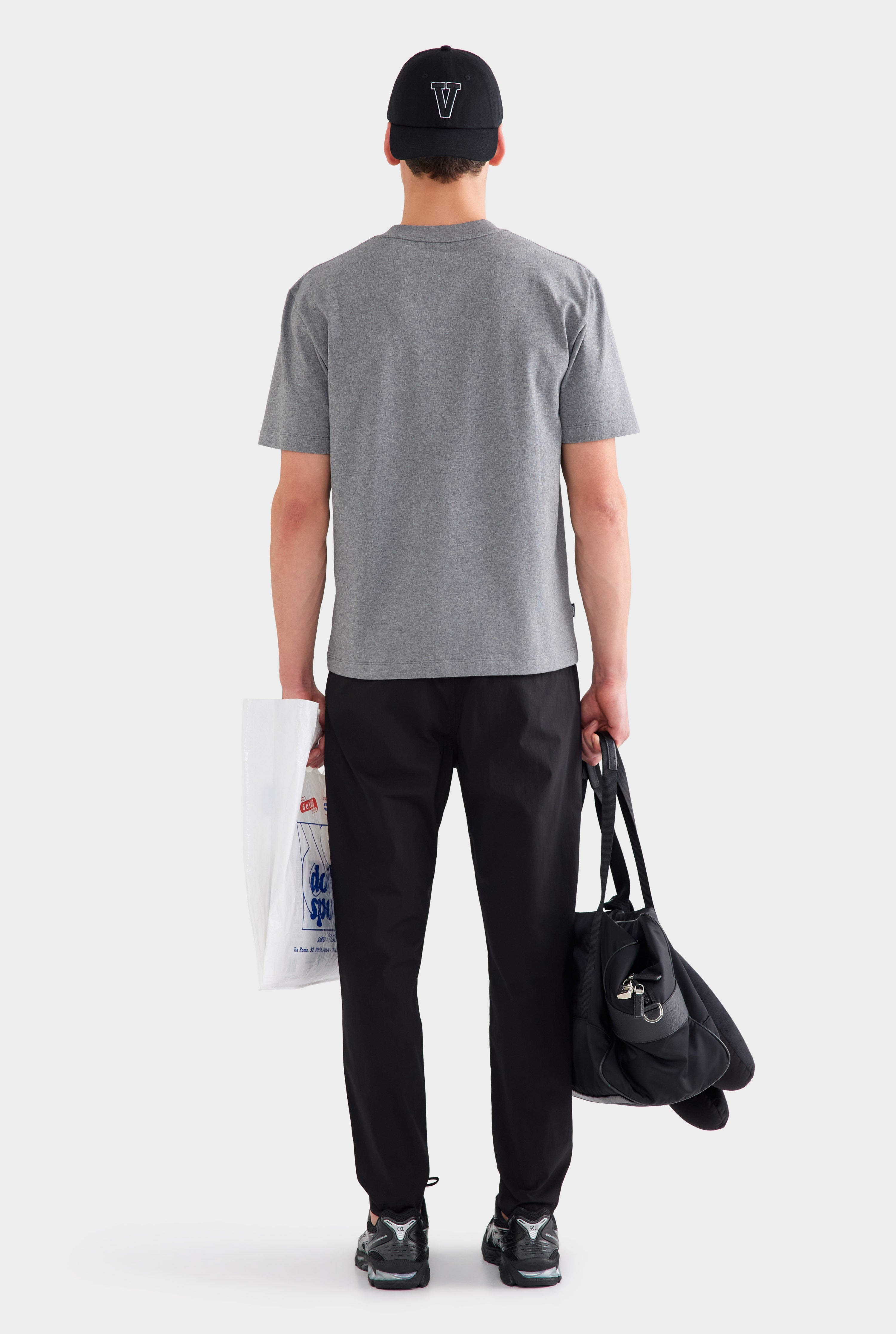 Heavy Weight Standard Cotton T Shirt - Dark Grey Marl