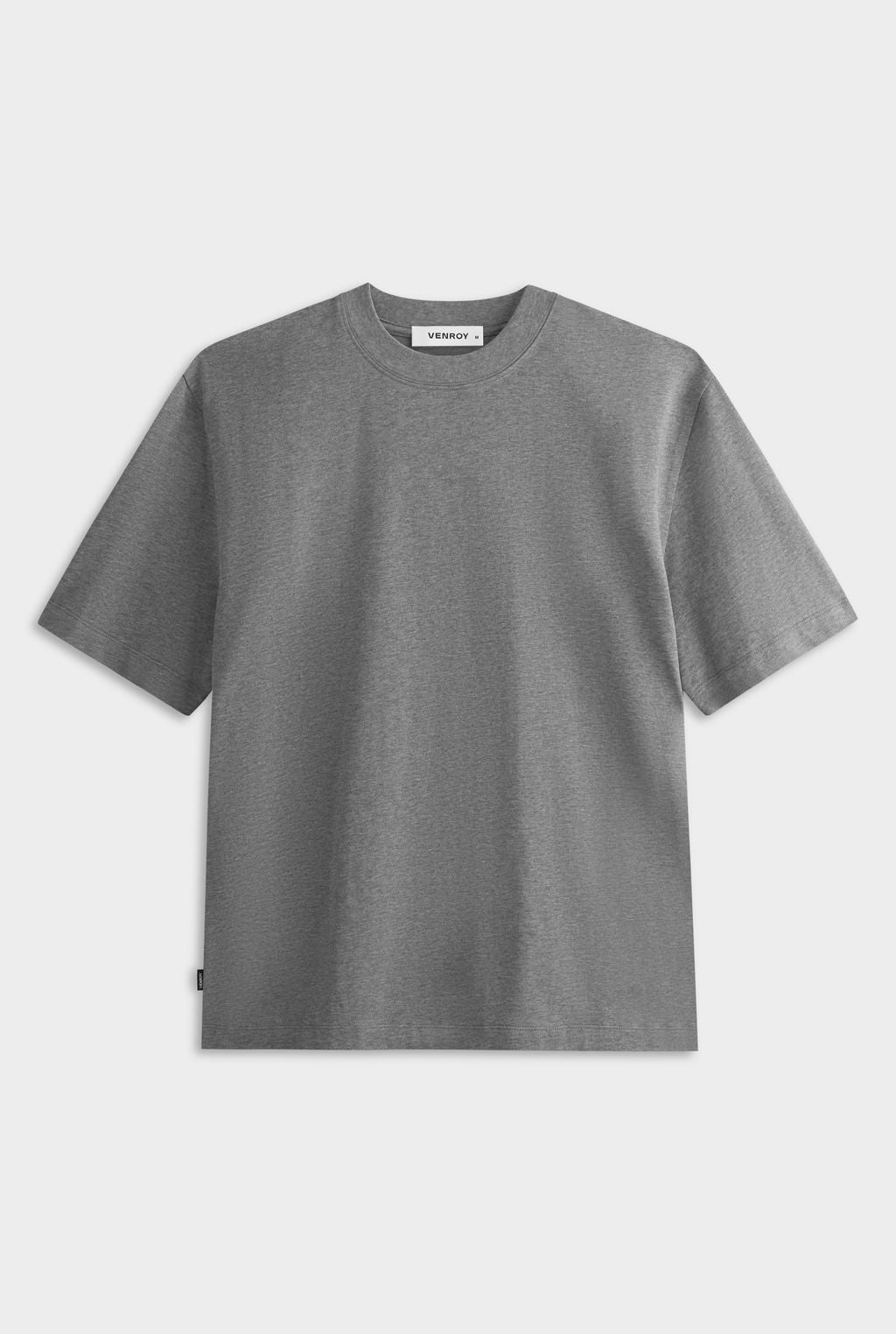 Heavy Weight Standard Cotton T Shirt - Dark Grey Marl