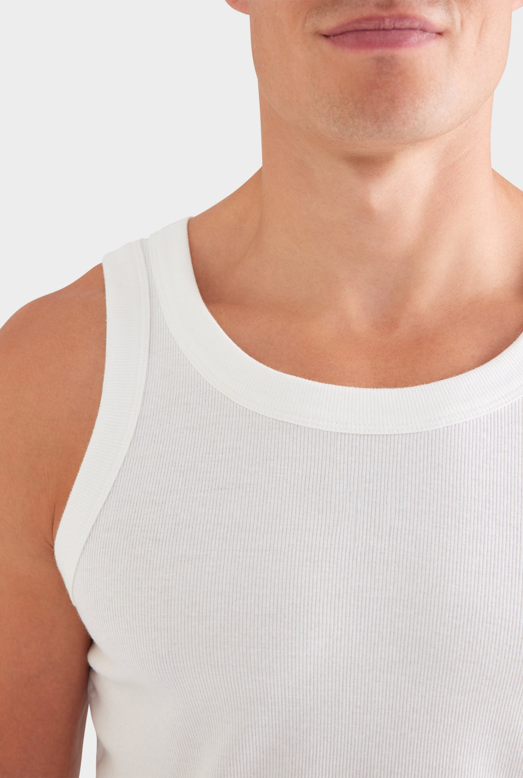 Jersey Rib Tank - Off White