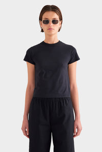 Lightweight Cotton Baby Tee - Black