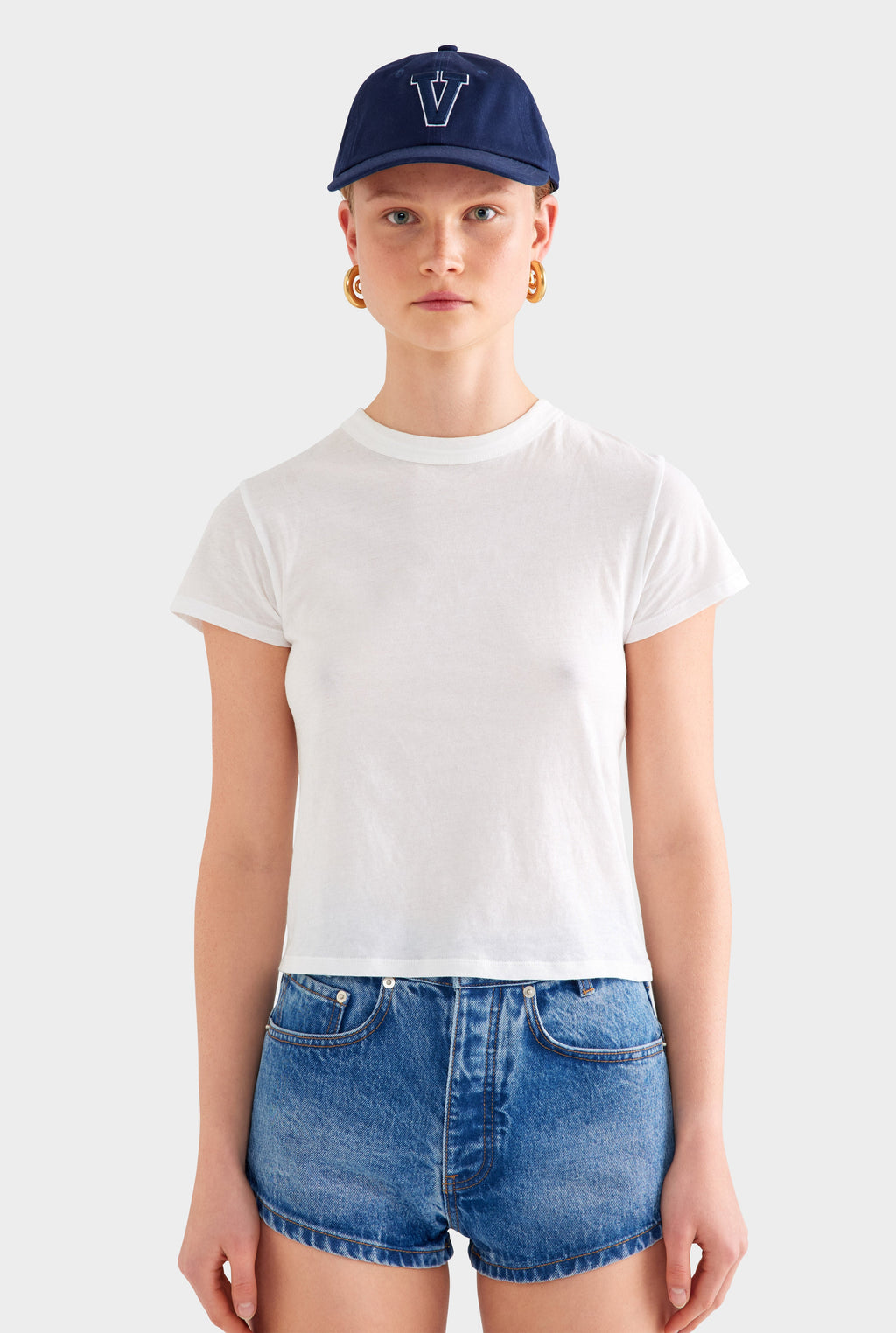 Lightweight Cotton Baby Tee - White
