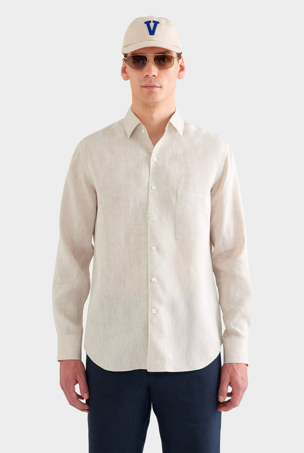 Relaxed Linen Shirt - Sand