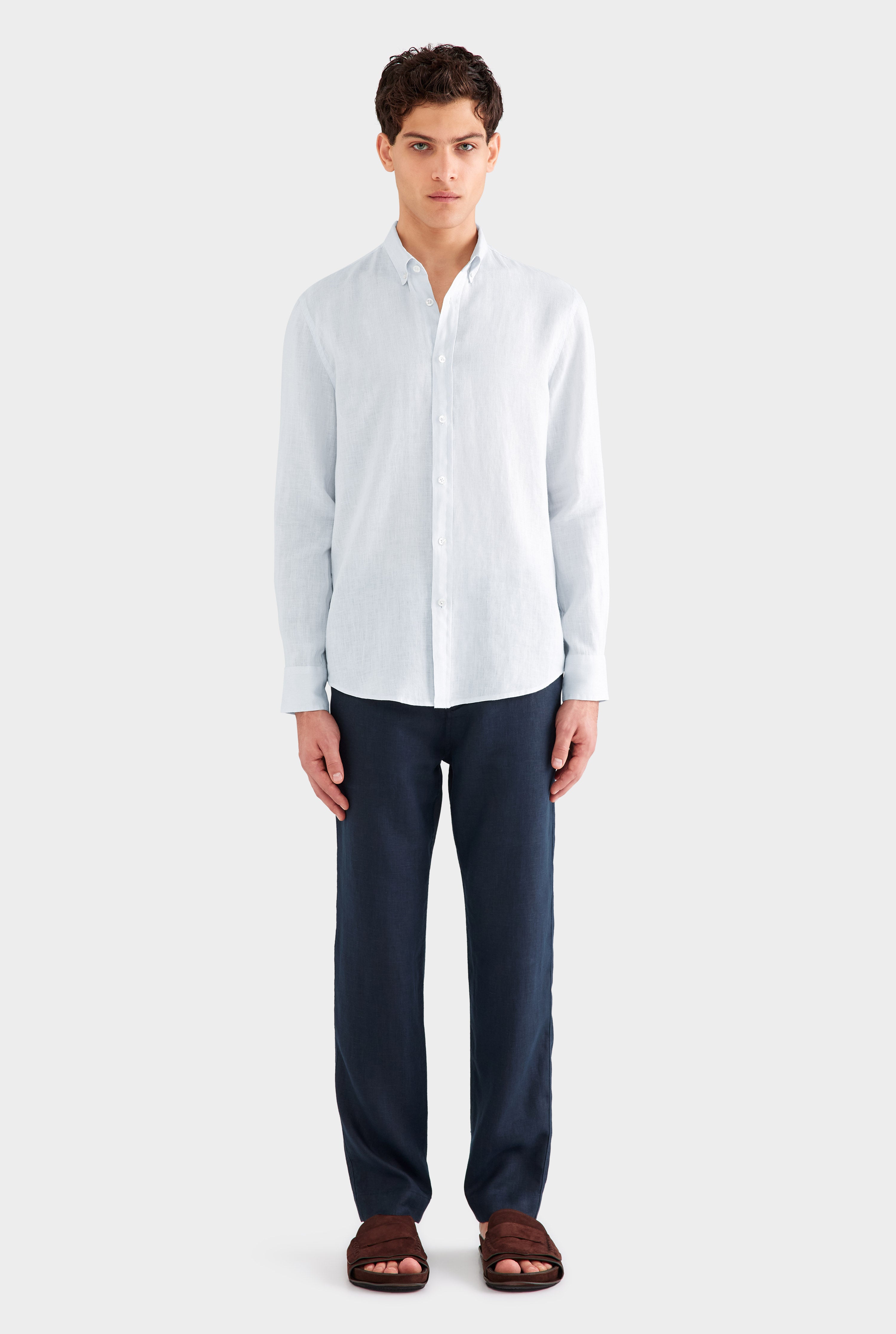 Linen Shirt - Light Blue